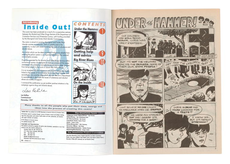 'Inside out!', Comic book made by Streetwize Comics