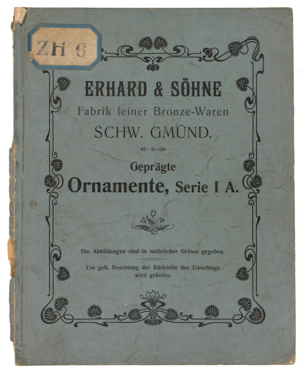 Trade catalogue Erhard & Sohne, 'Fabrik feiner bronze-waren' Ornamente Serie 11