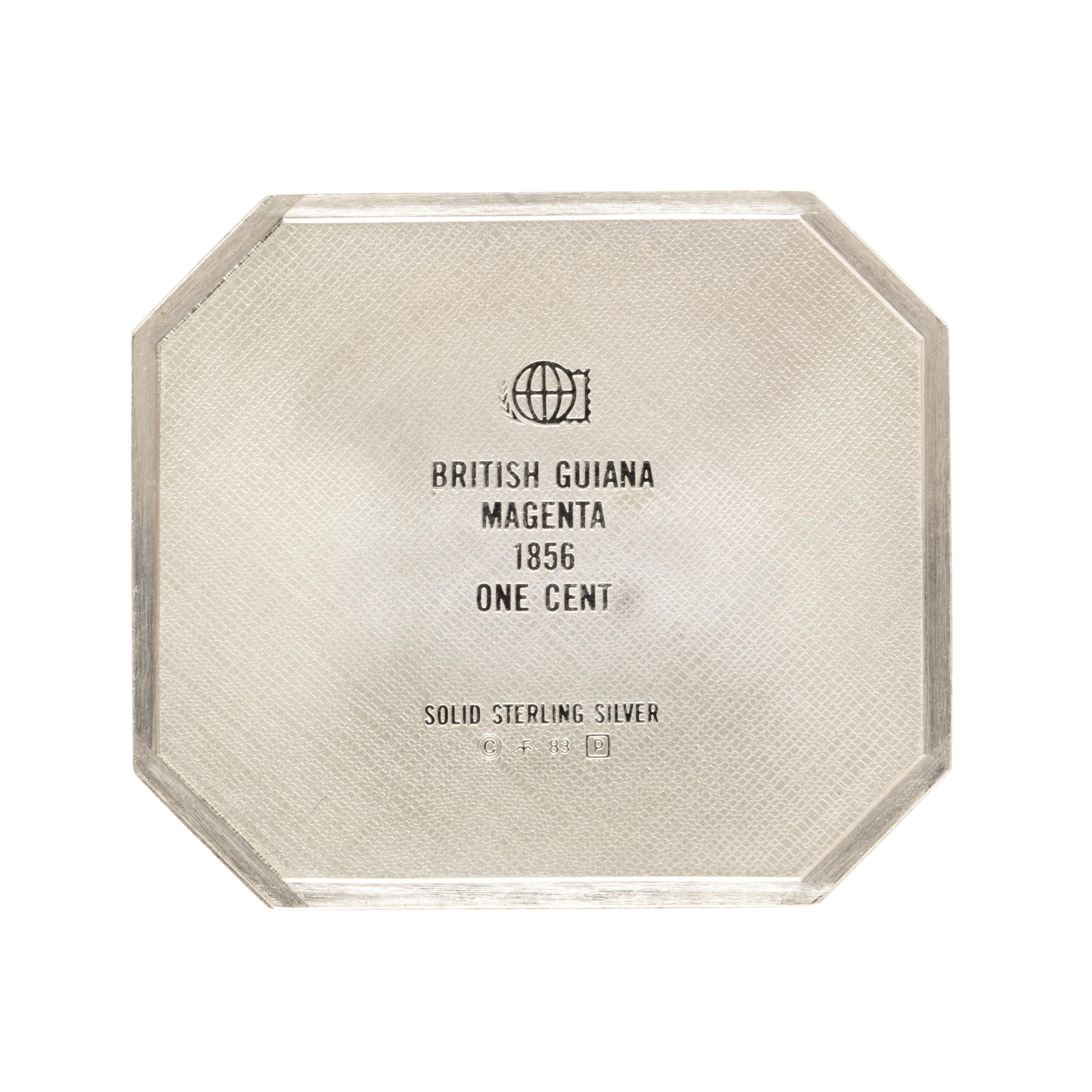 Powerhouse Collection - British Guiana One Cent magenta stamp