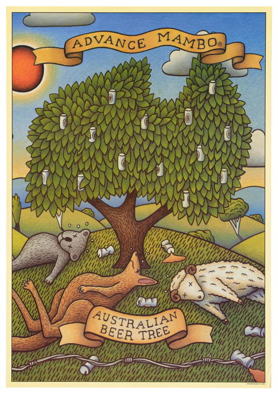 Poster, 'Advance Mambo / Australia Beer Tree', by Reg Mombassa for Mambo Graphics