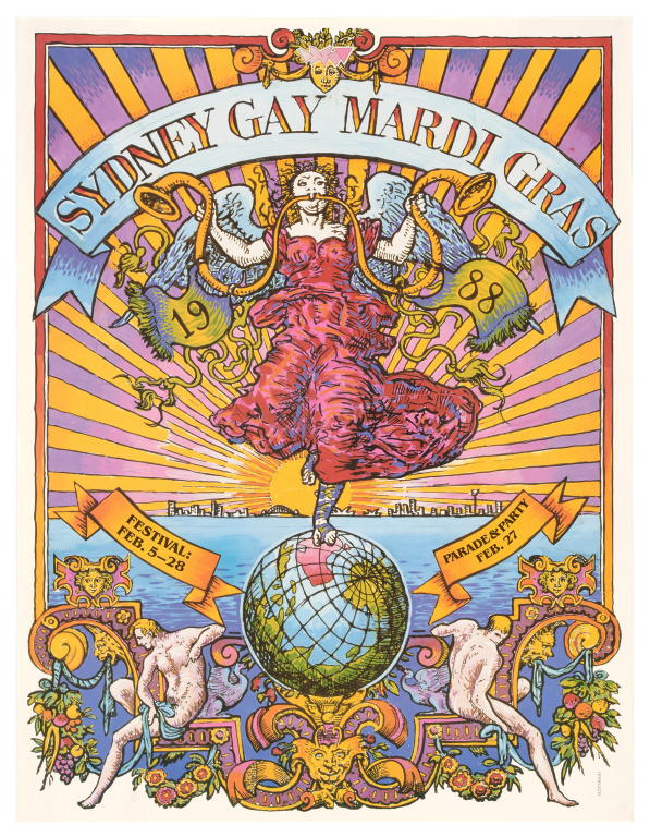 Poster, 'Sydney Gay Mardi Gras 1988'
