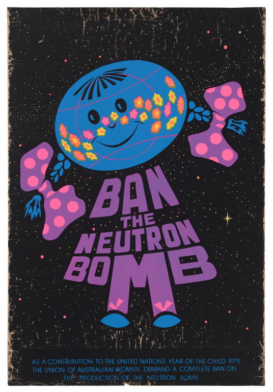 'Ban the Neutron Bomb' poster