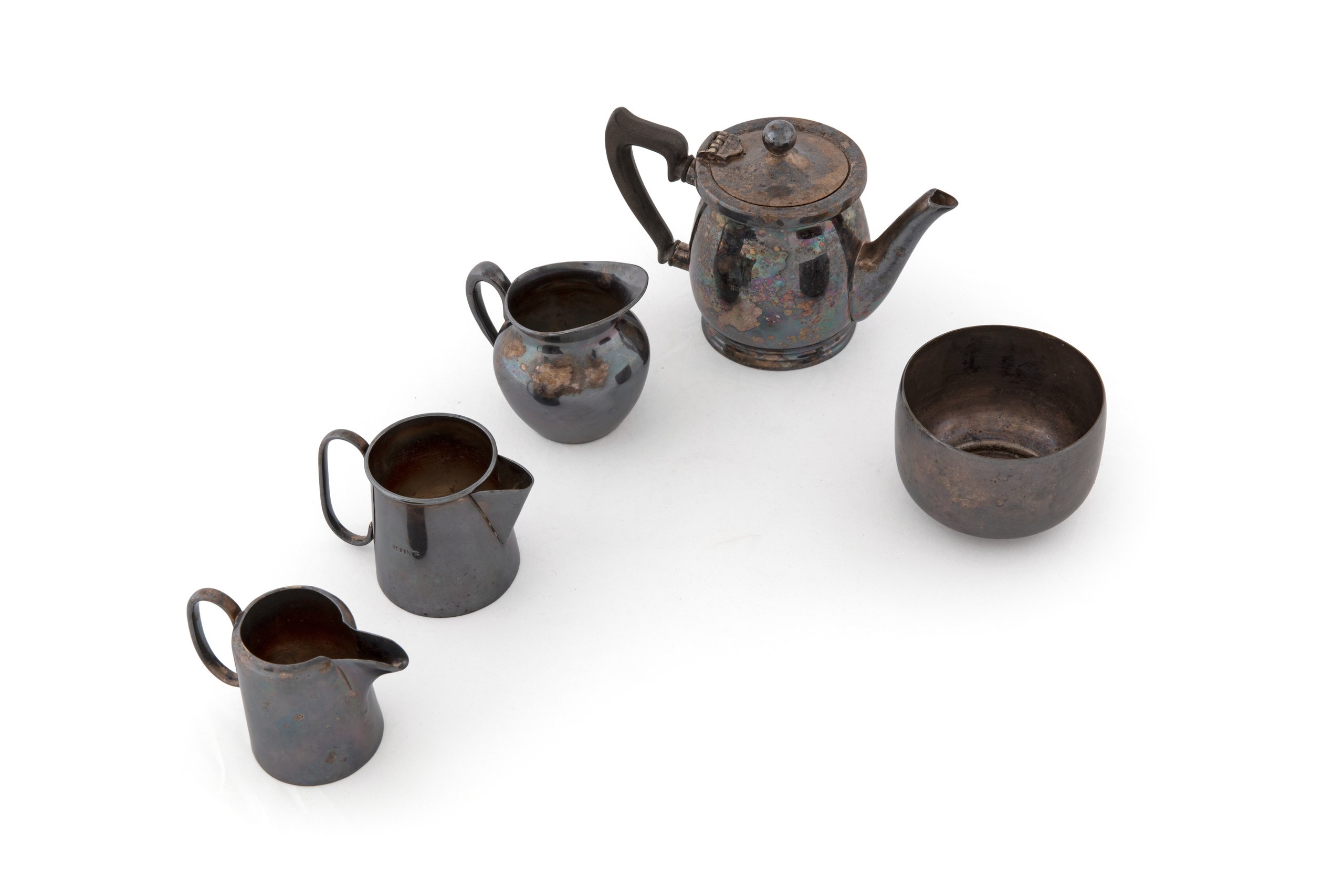 Tea set used at Repin's Coffee Inn
