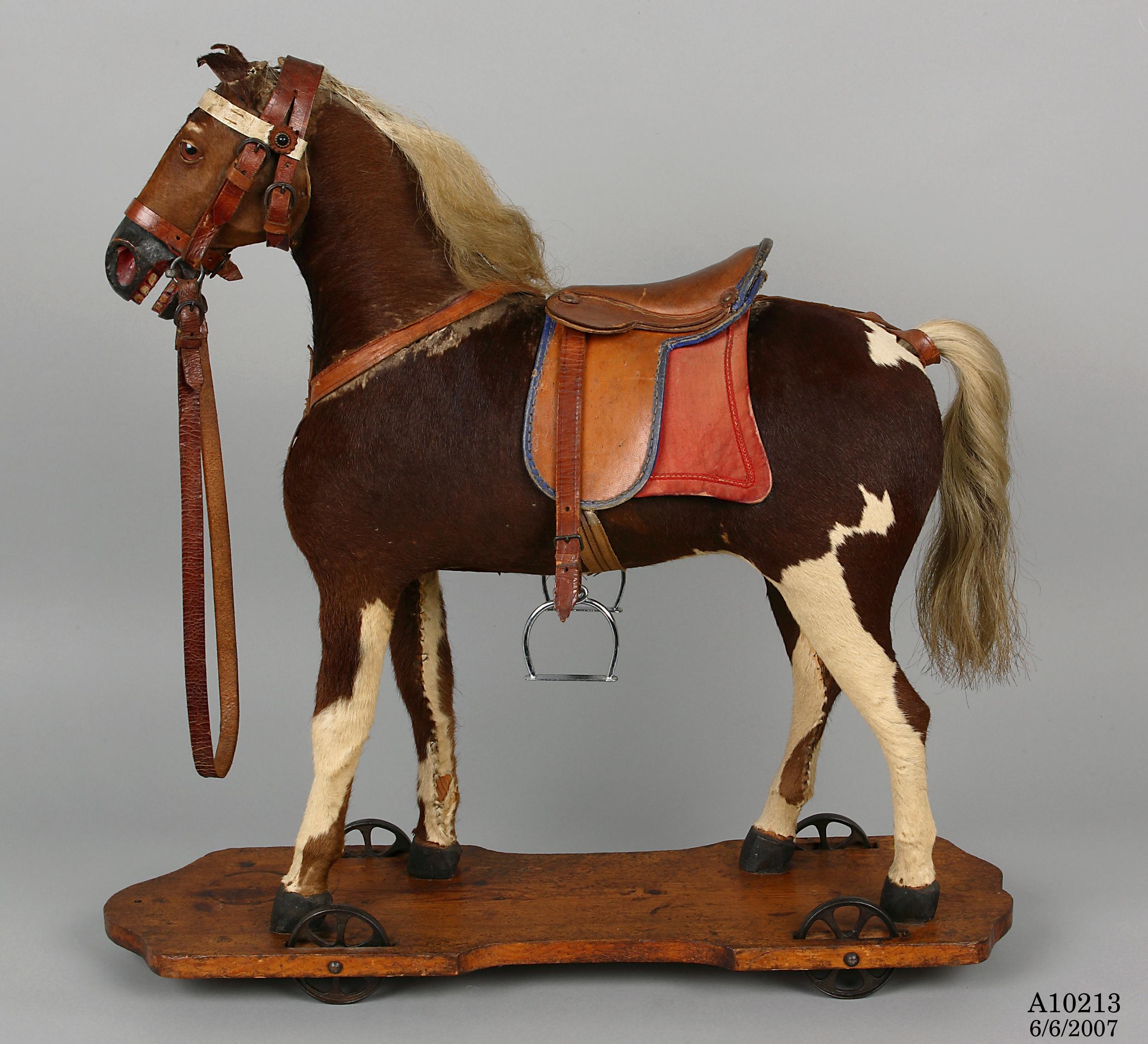 Pull along toy horse