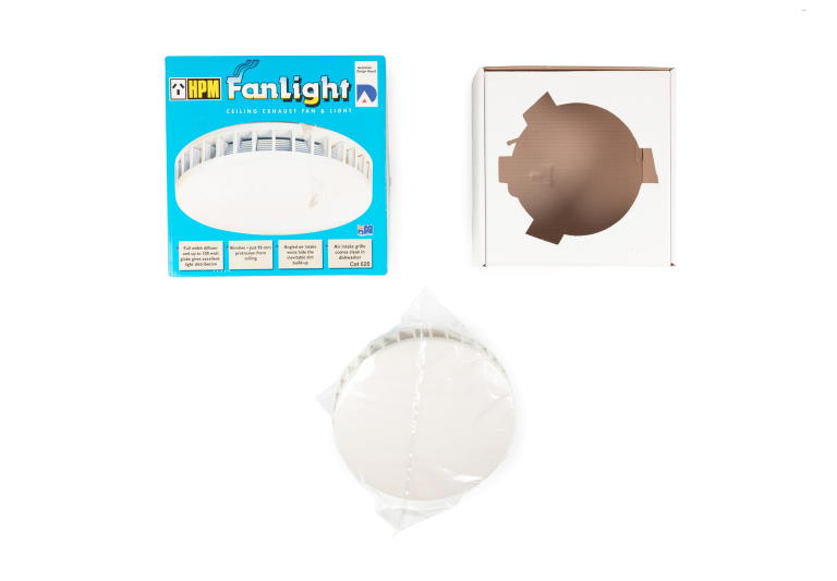 'Fanlight' bathroom exhaust fan and light