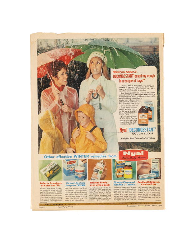 'The Australian Women's Weekly' magazine featuring photographs by Bruno Benini, published July 1973