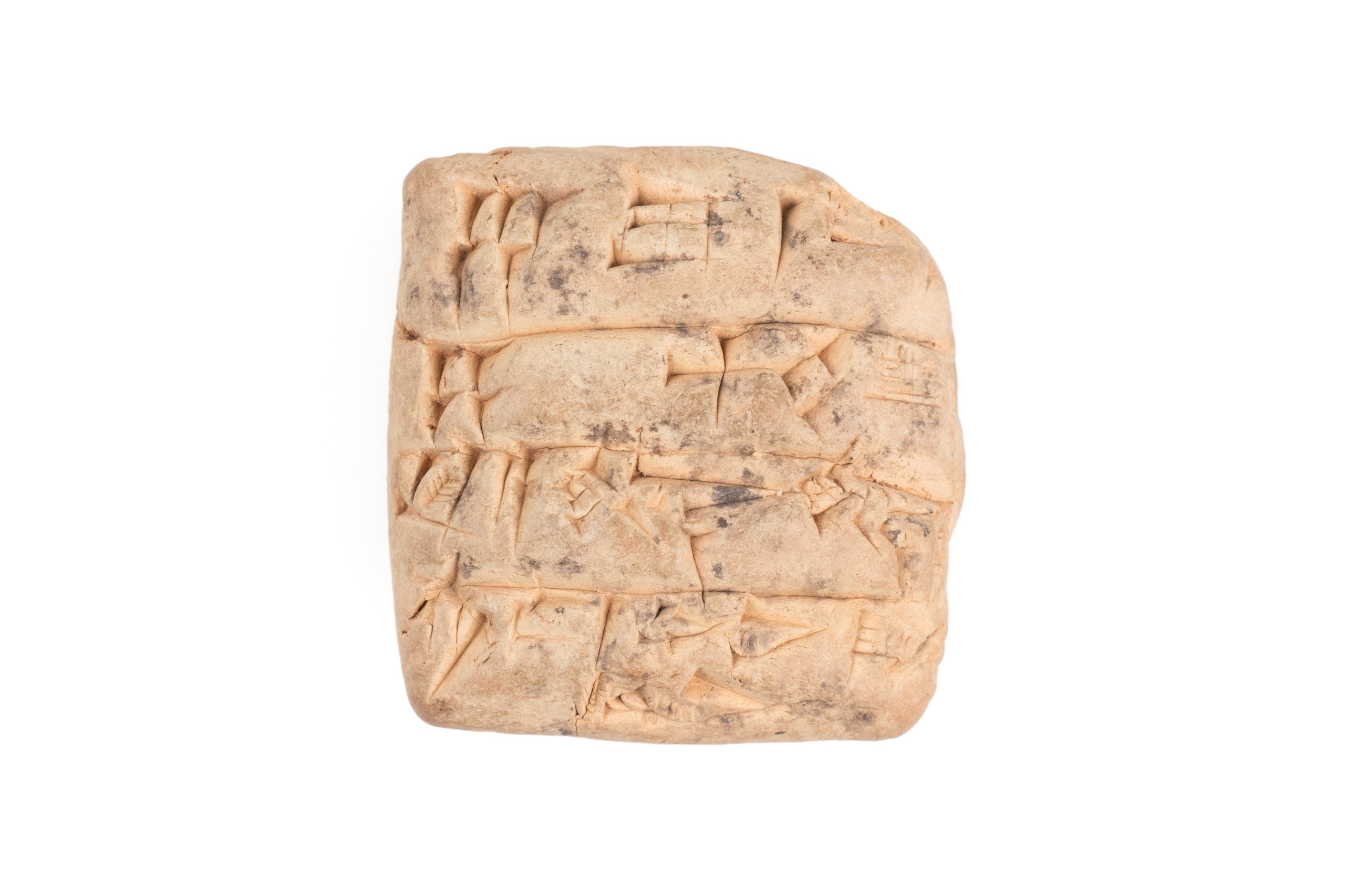 Tablet with Sumerian cuneiform pictographic script