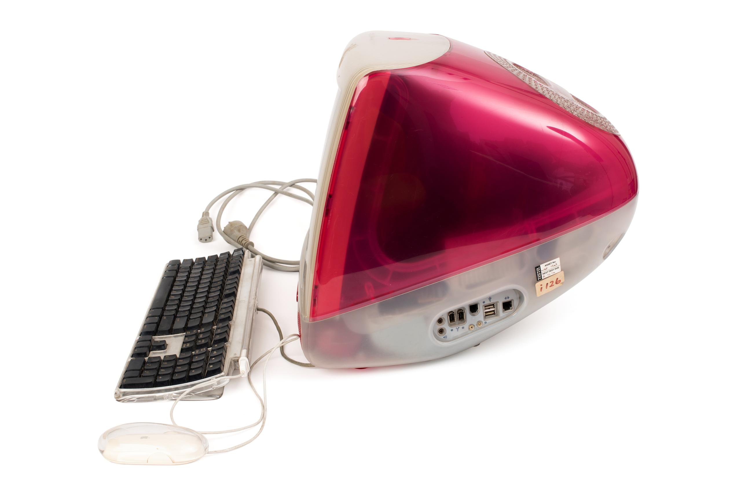 Apple アップル iMac G3 モニター スケルトン レッド 中古品 Apple アップル iMac G3 モニター スケルトン レッド 中古品