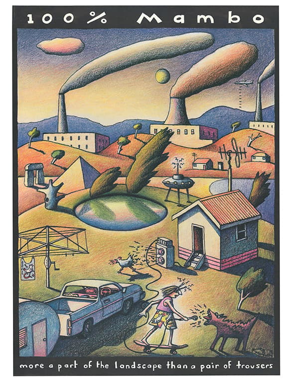Powerhouse Collection - Mambo poster designed by Reg Mombassa, 1988