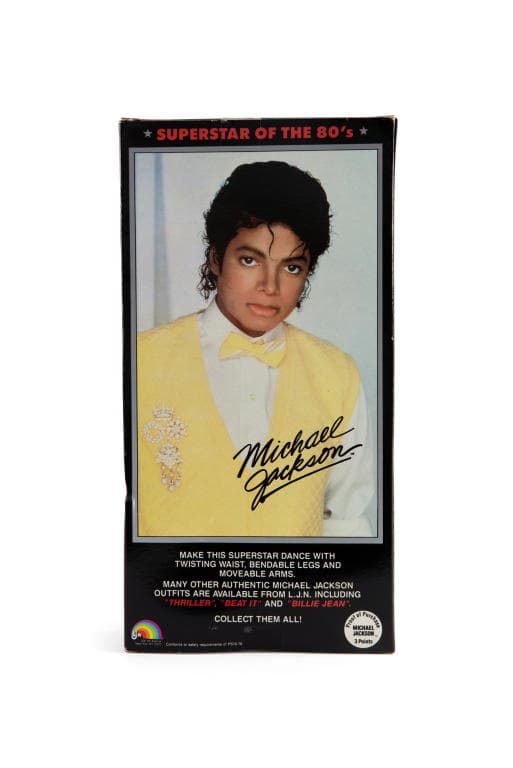 Michael Jackson doll in box