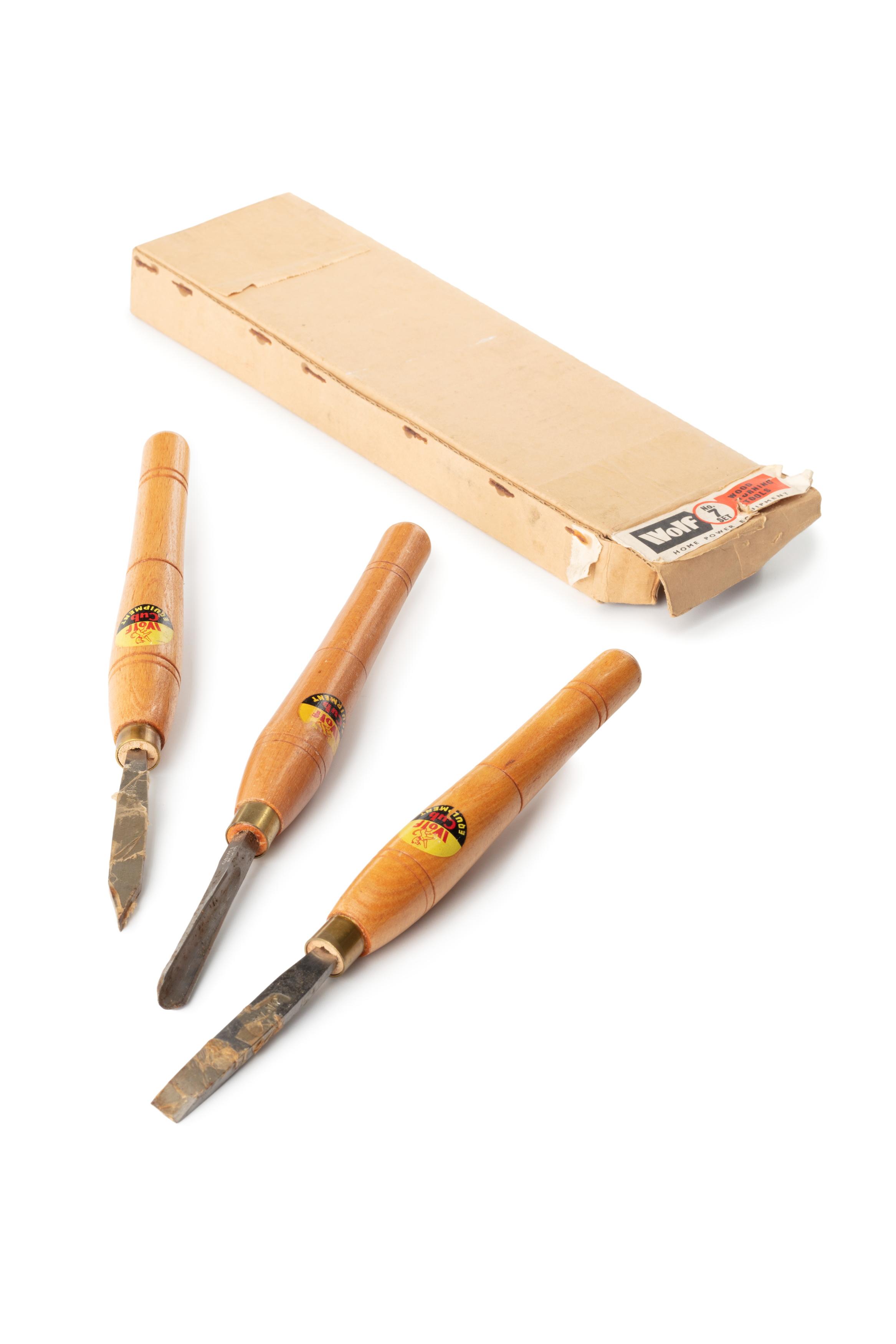 Powerhouse Collection Wood turning tool set with packaging
