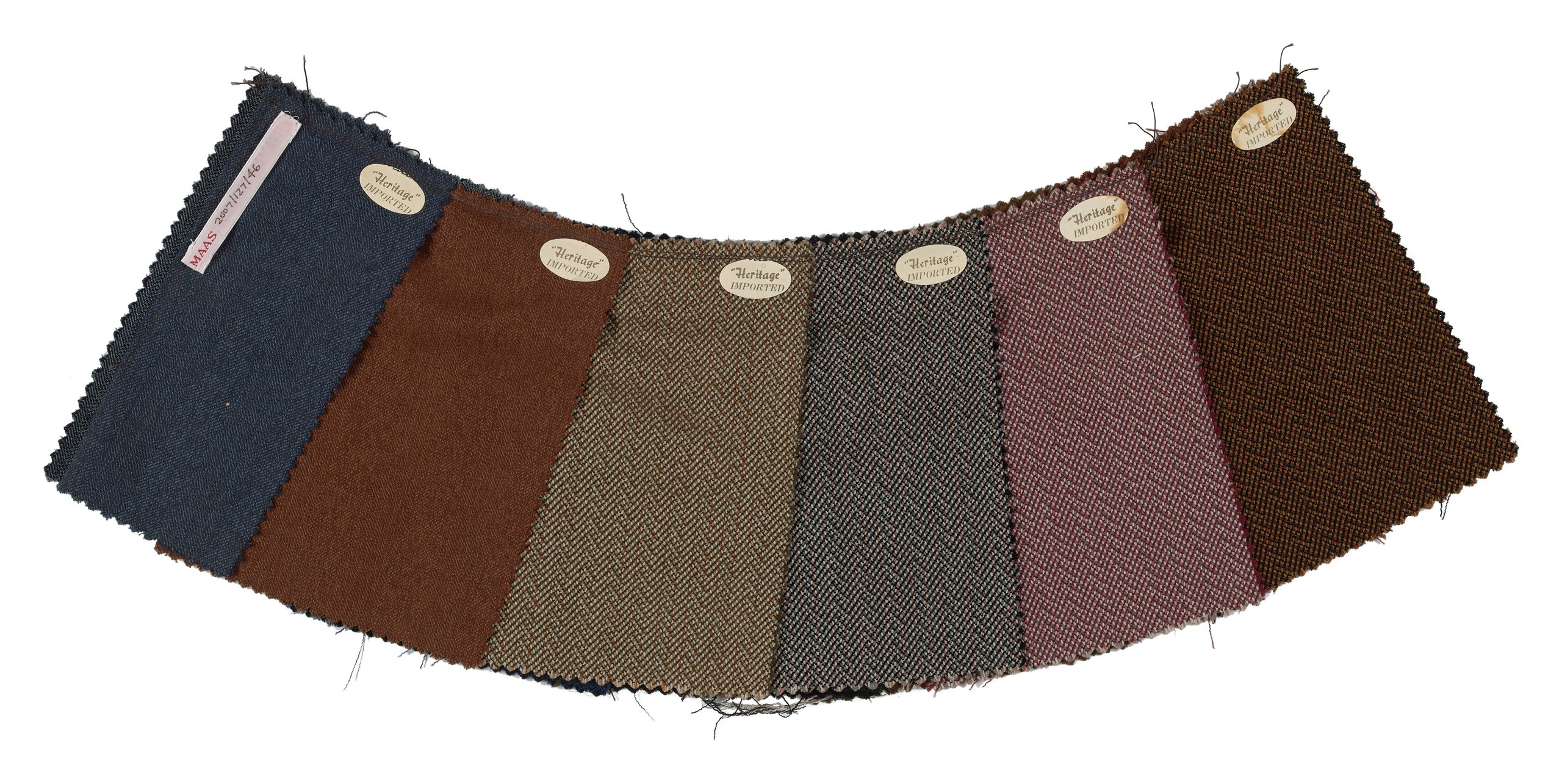 Textile swatches used by Ron Gillman