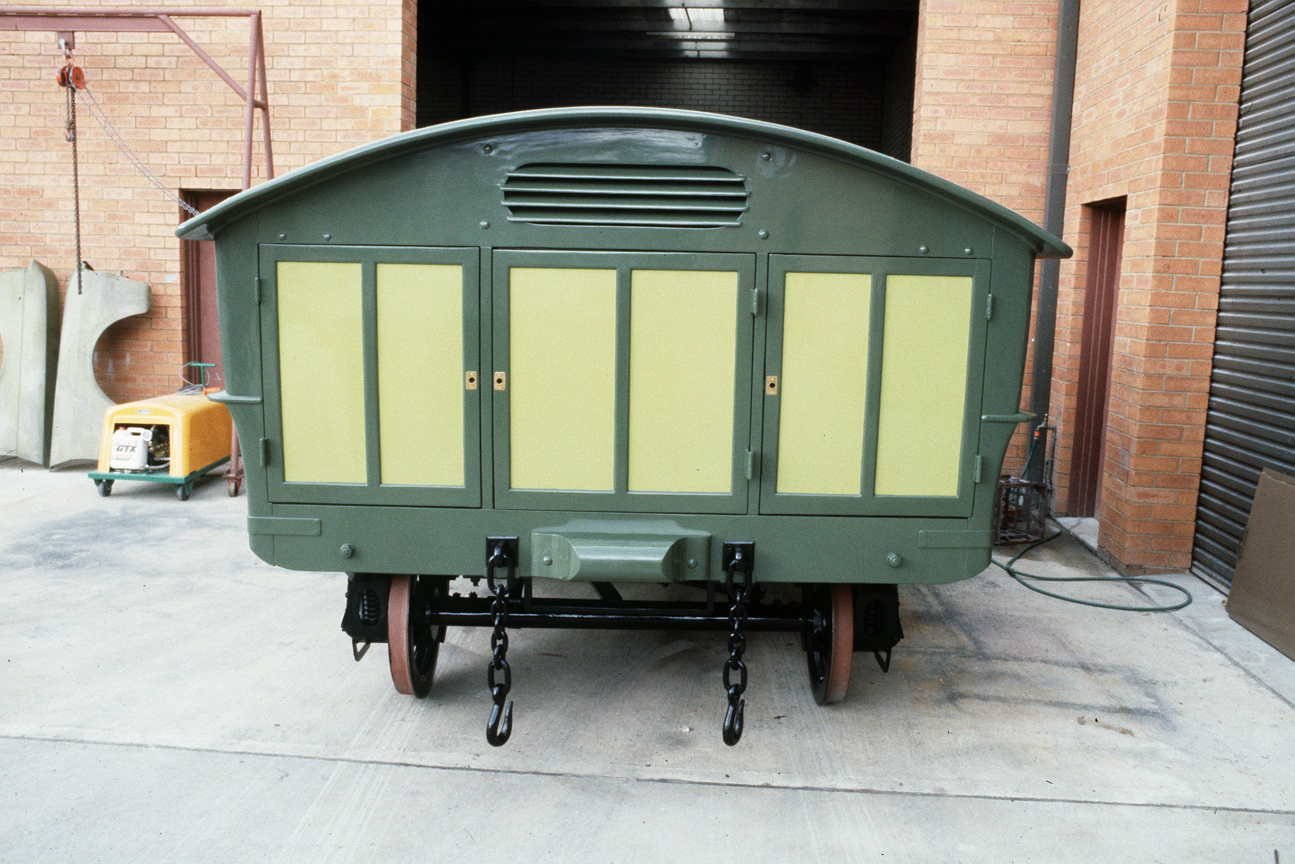Tram hearse trailer used in Newcastle New South Wales