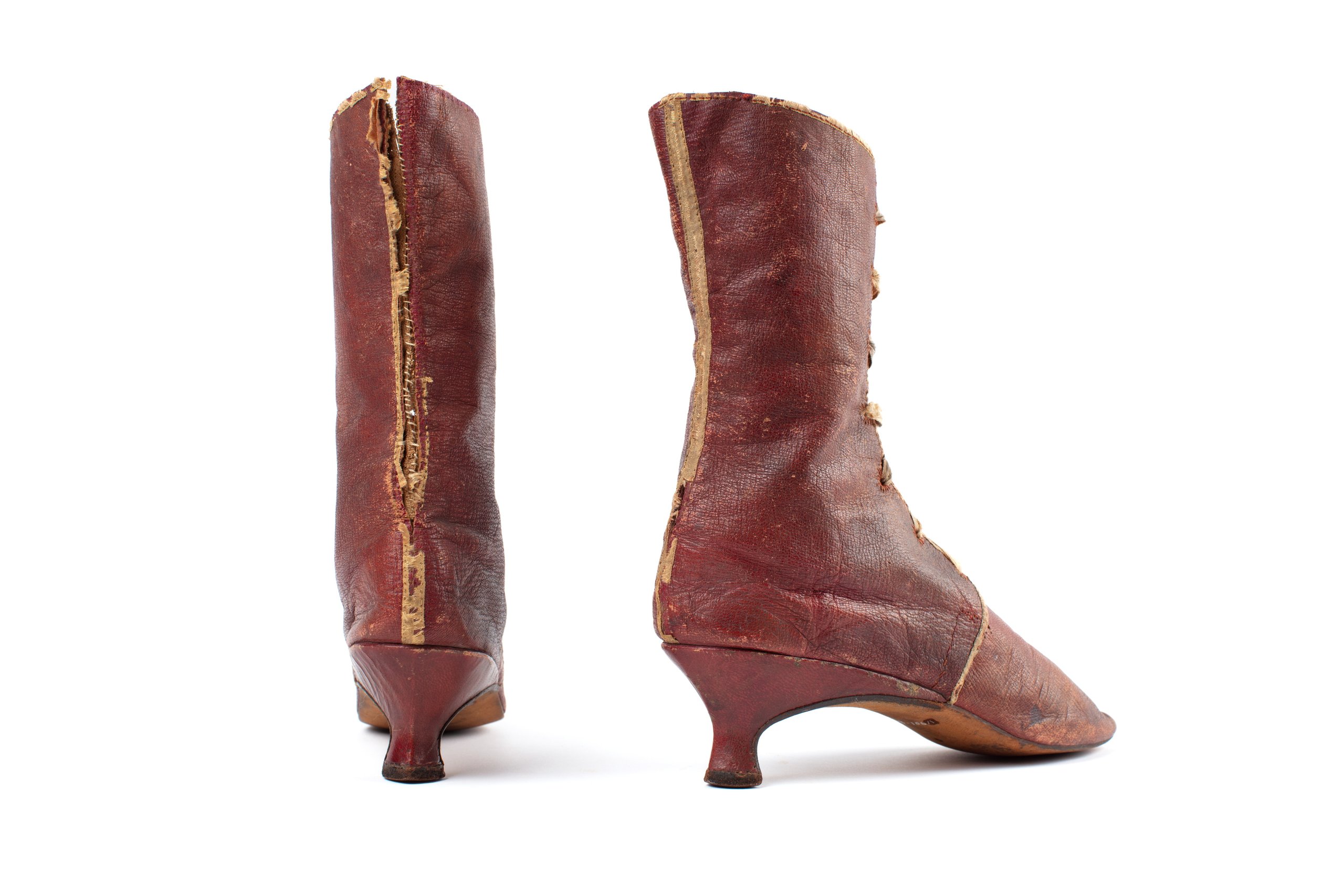 Pair of front laced boots from the Joseph Box collection