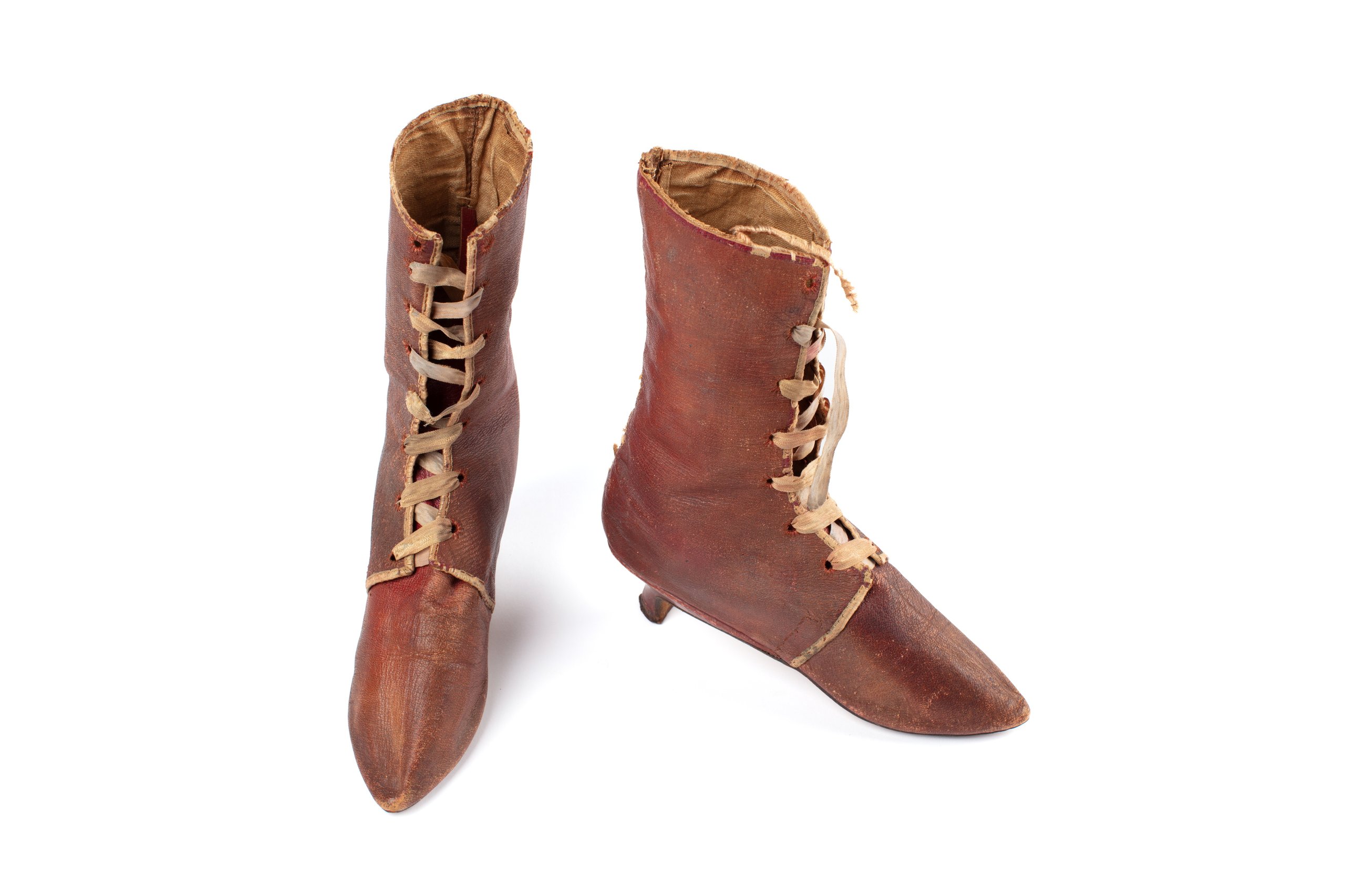 Pair of front laced boots from the Joseph Box collection