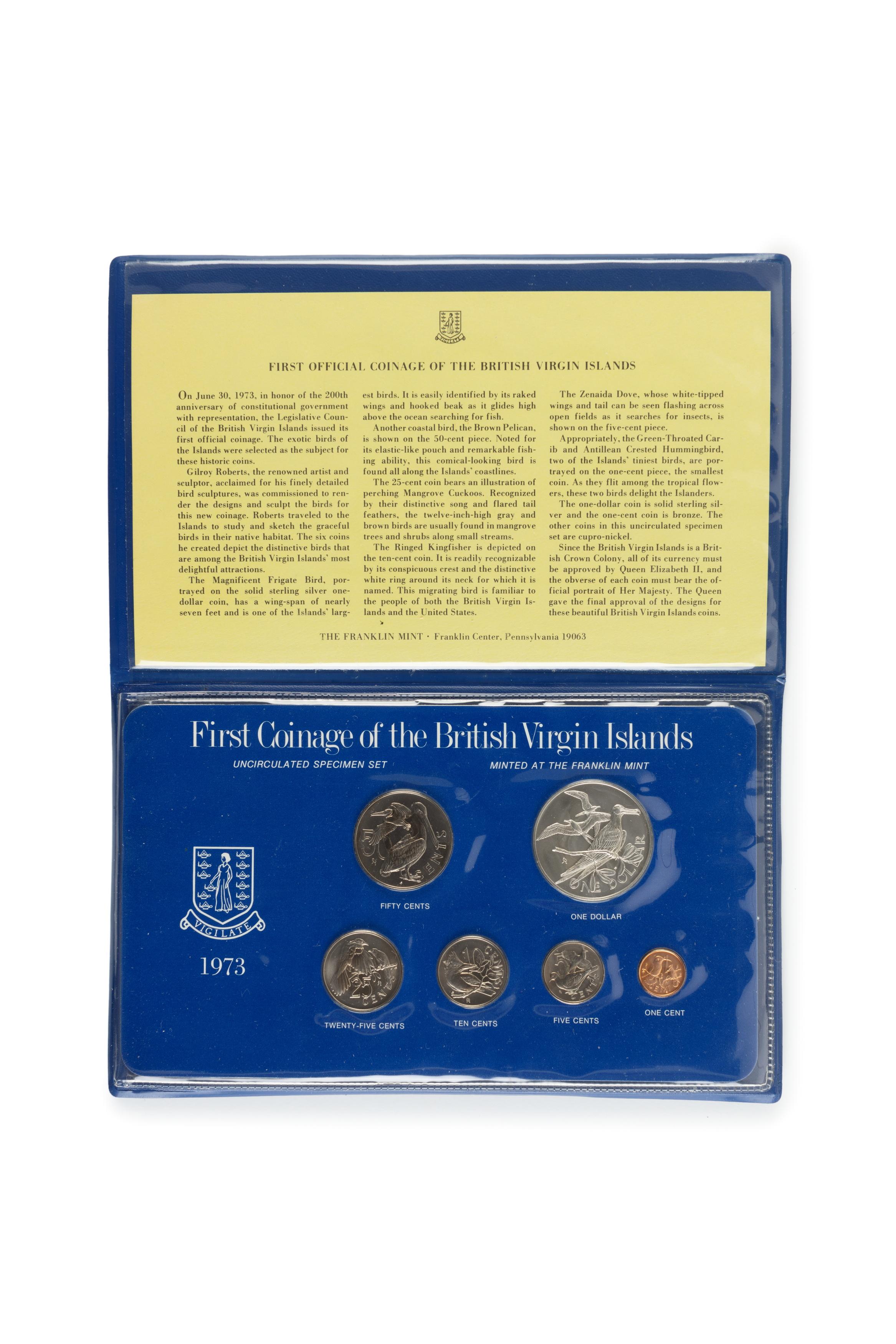 Powerhouse Collection - British Virgin Islands specimen coin set, 1973