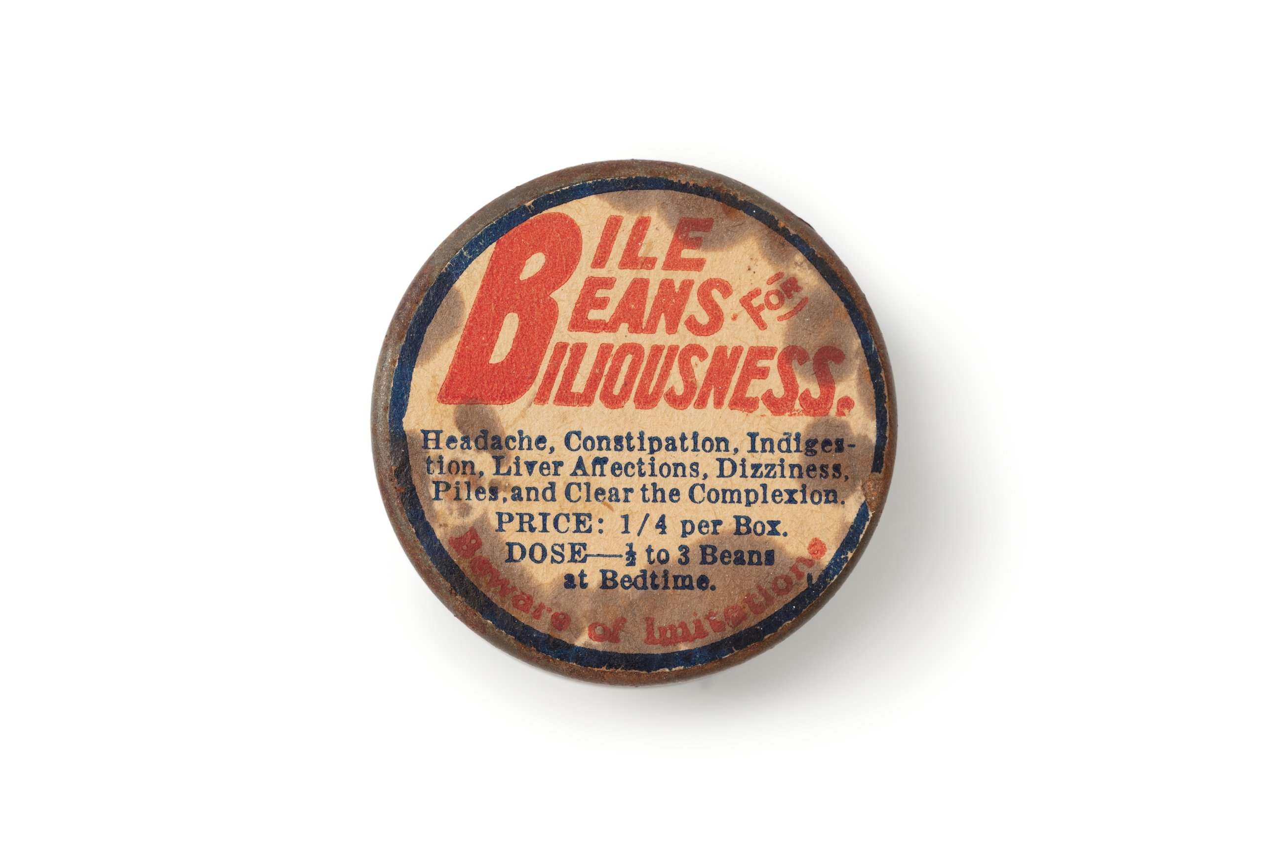 Tin for 'Bile Beans for Biliousness'