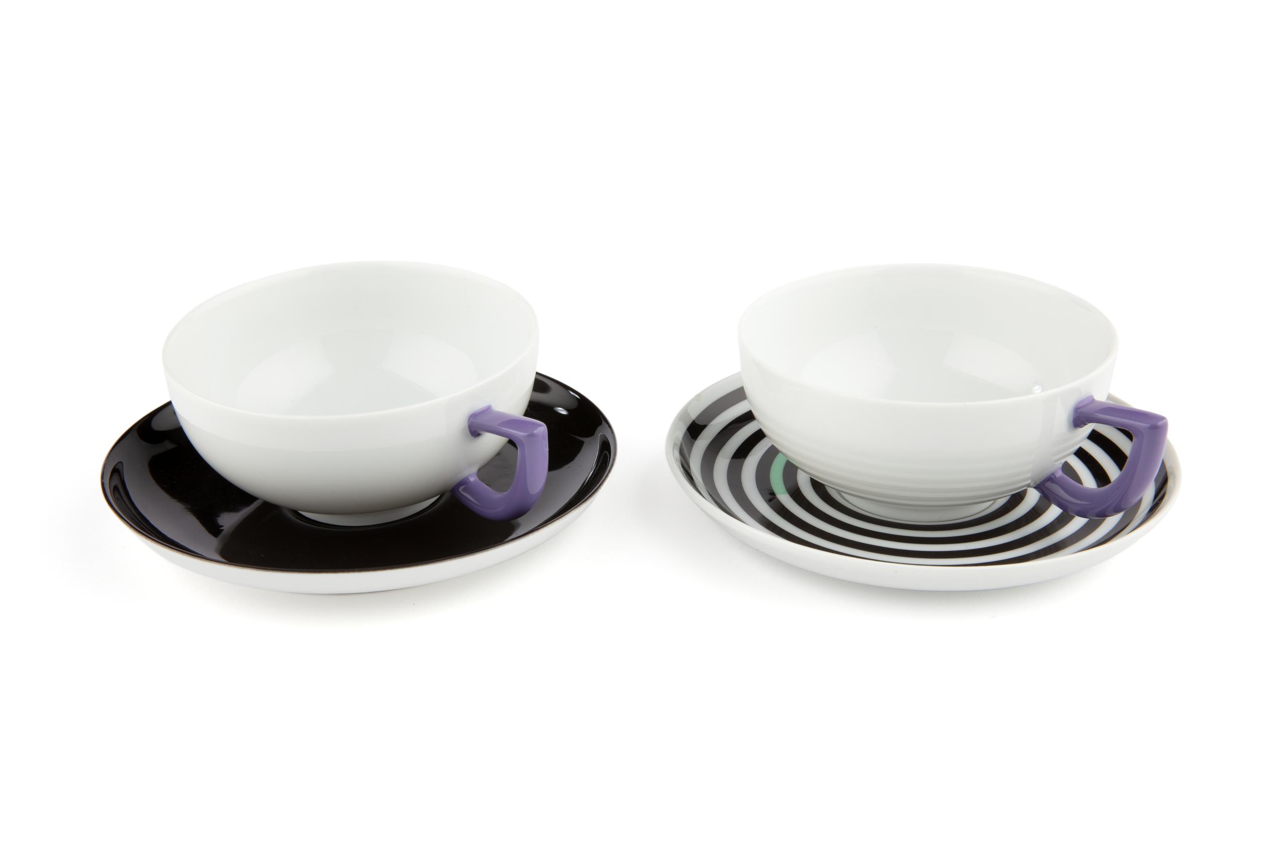 Powerhouse Collection - Cup and saucer sets made by Arzberg, c.1985
