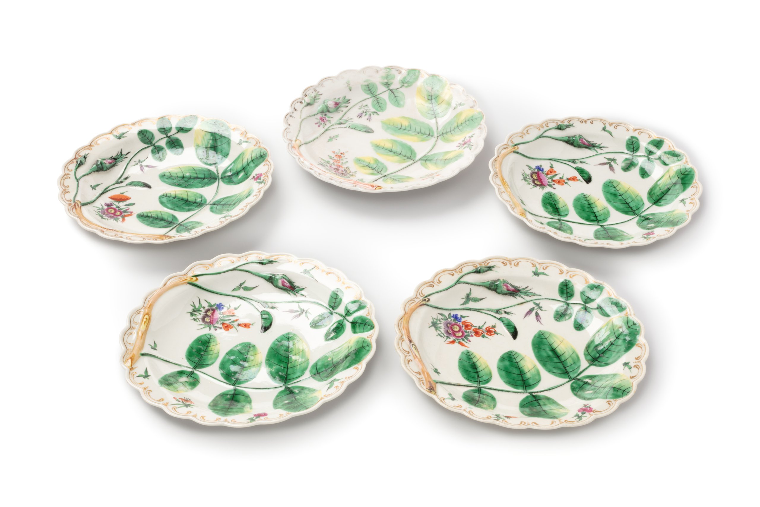 Royal Worcester 'Blind Earl' porcelain plates