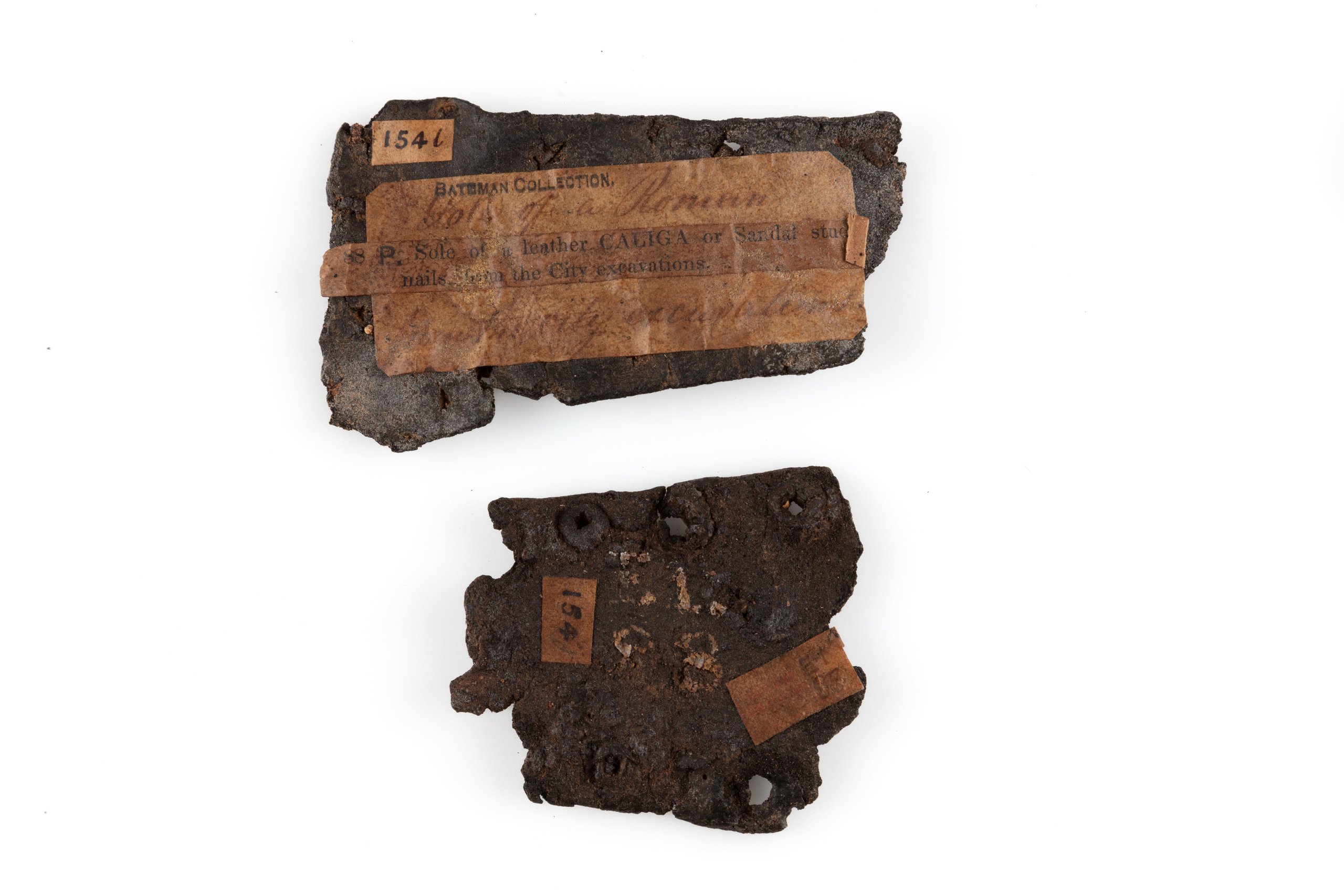 Shoe sole fragments from the Joseph Box collection