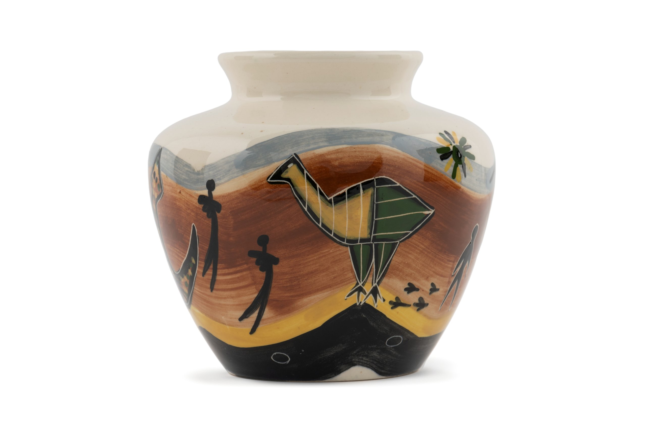 Earthenware vase by Nixon Pottery