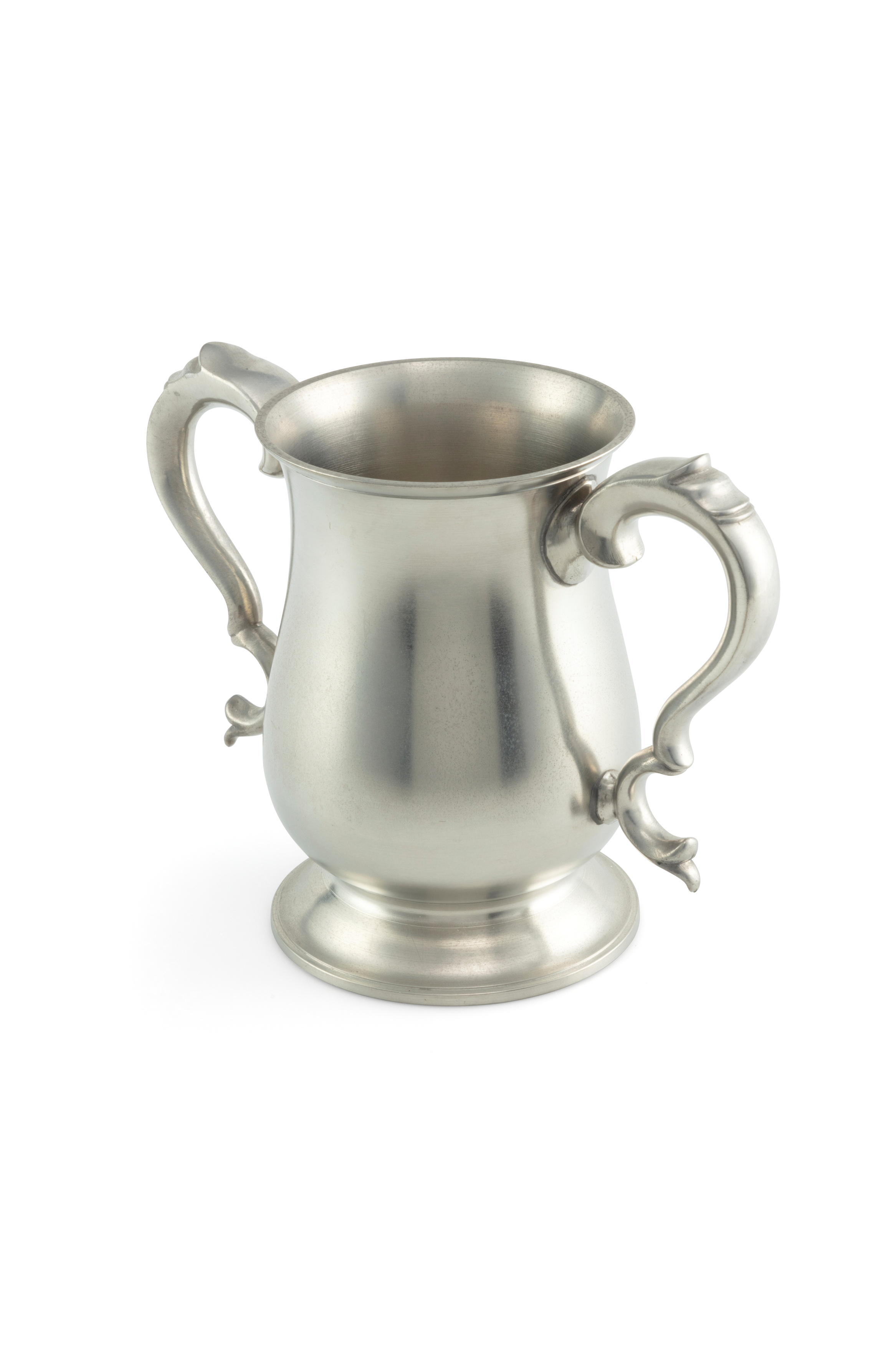 Crown and Rose pewter drinking vessel