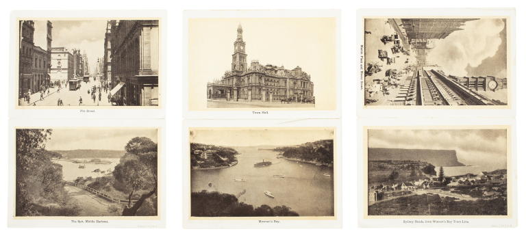 Fold out photolithograph of Sydney scenes