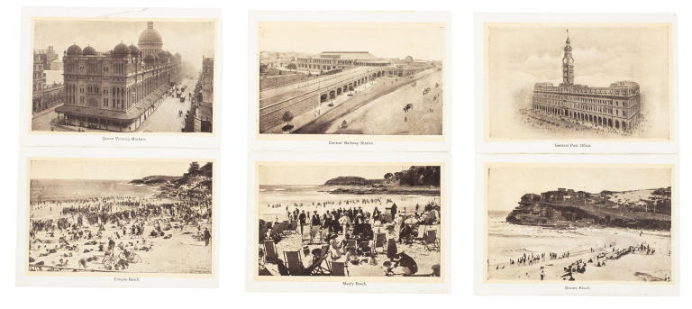 Fold out photolithograph of Sydney scenes