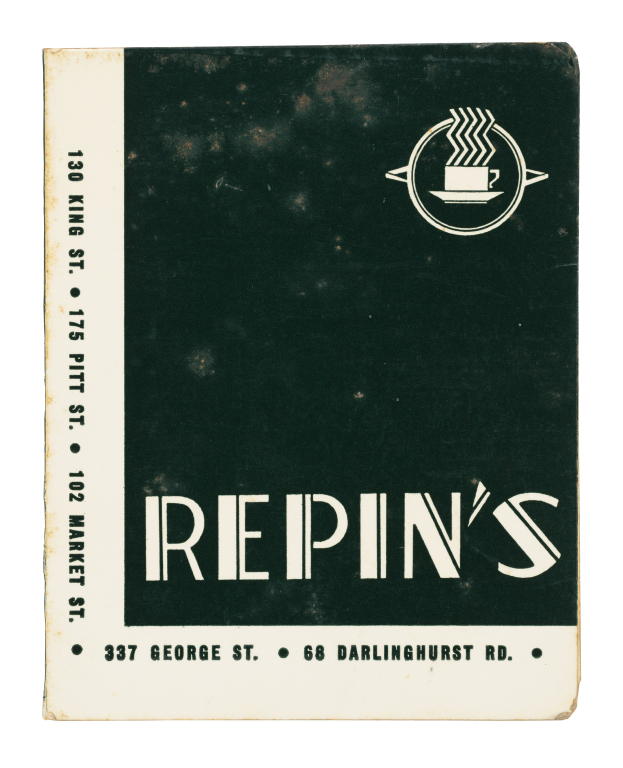 Menu from Repin's Coffee Inn
