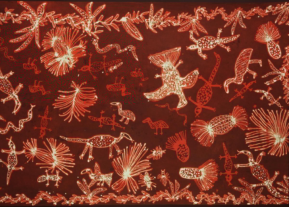 Artist Study: Emily Kame Kngwarreye Batik Tote Bag