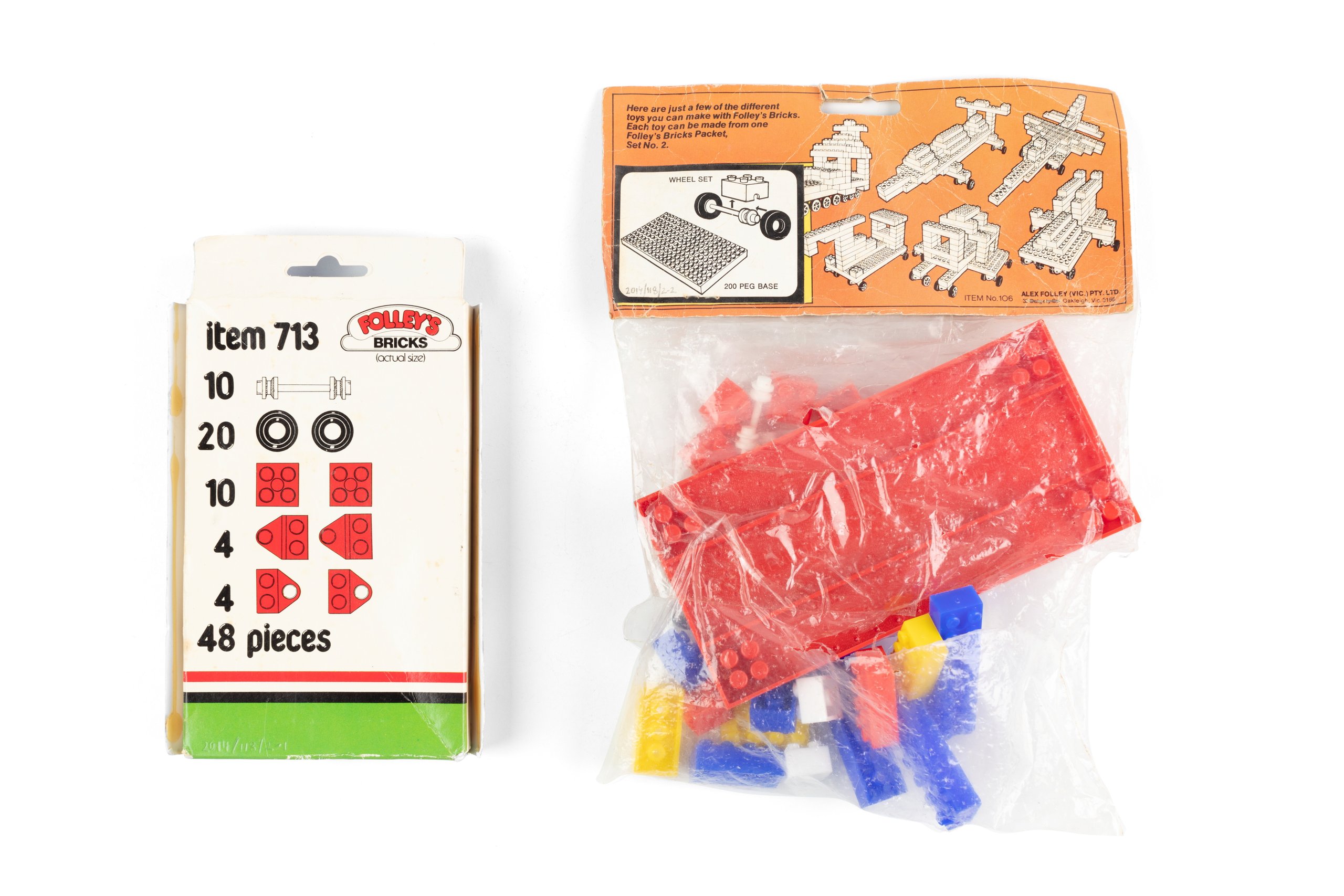 Folley's toy brick construction sets