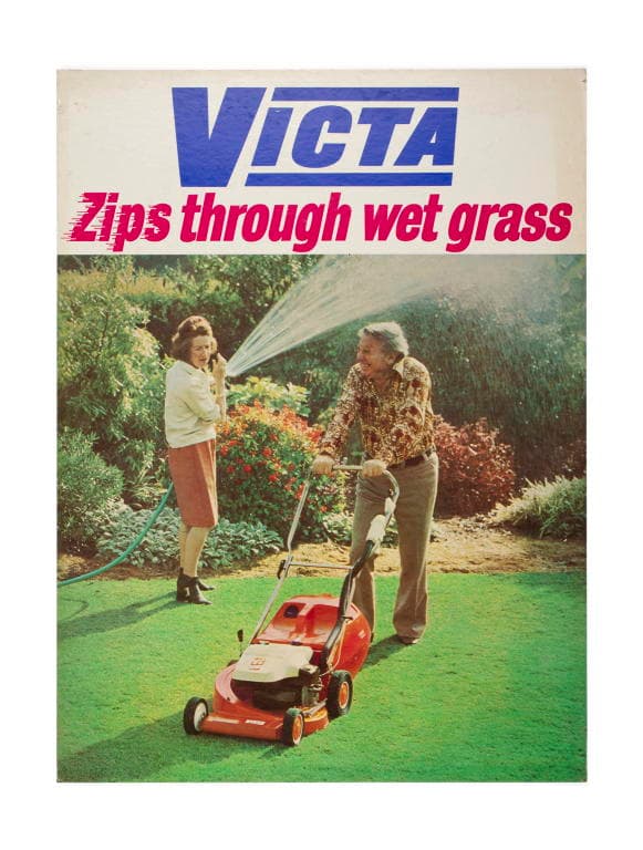 Powerhouse Collection Advertising sign for Victa lawnmowers