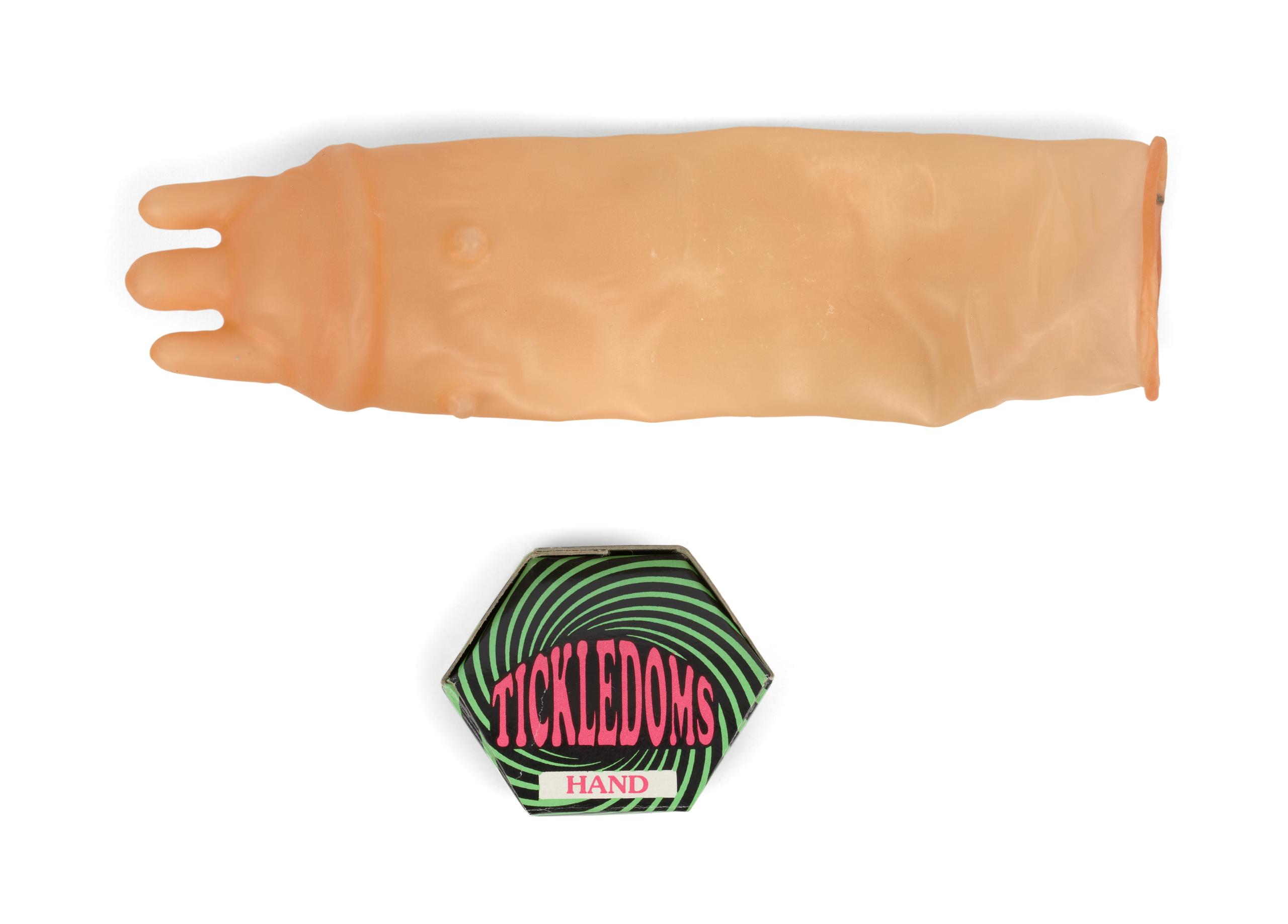 Powerhouse Collection - 'Tickledoms' hand sex toy in packaging, 1995