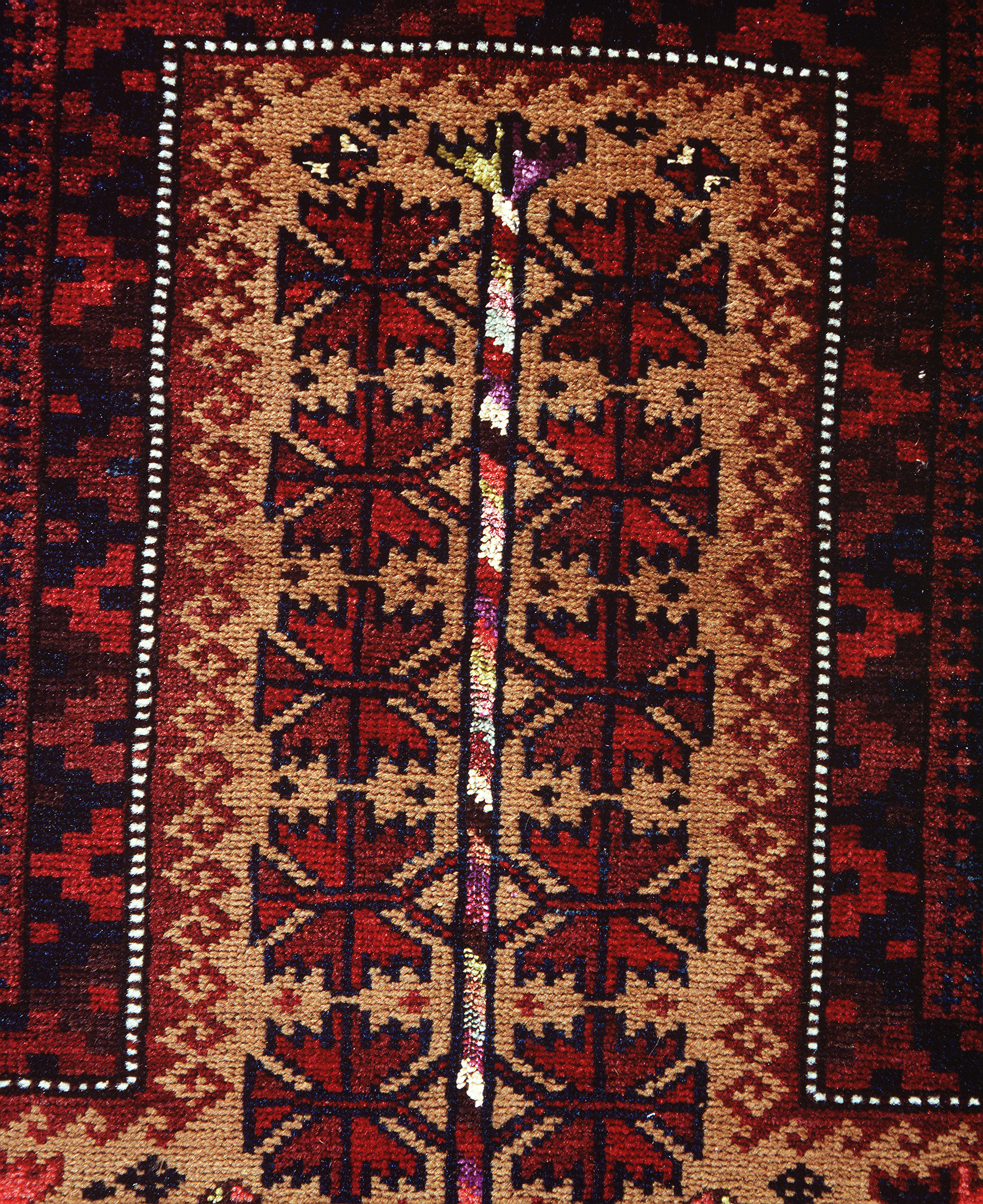 Baluchi prayer rug, northwest Afghanistan, late 1800s