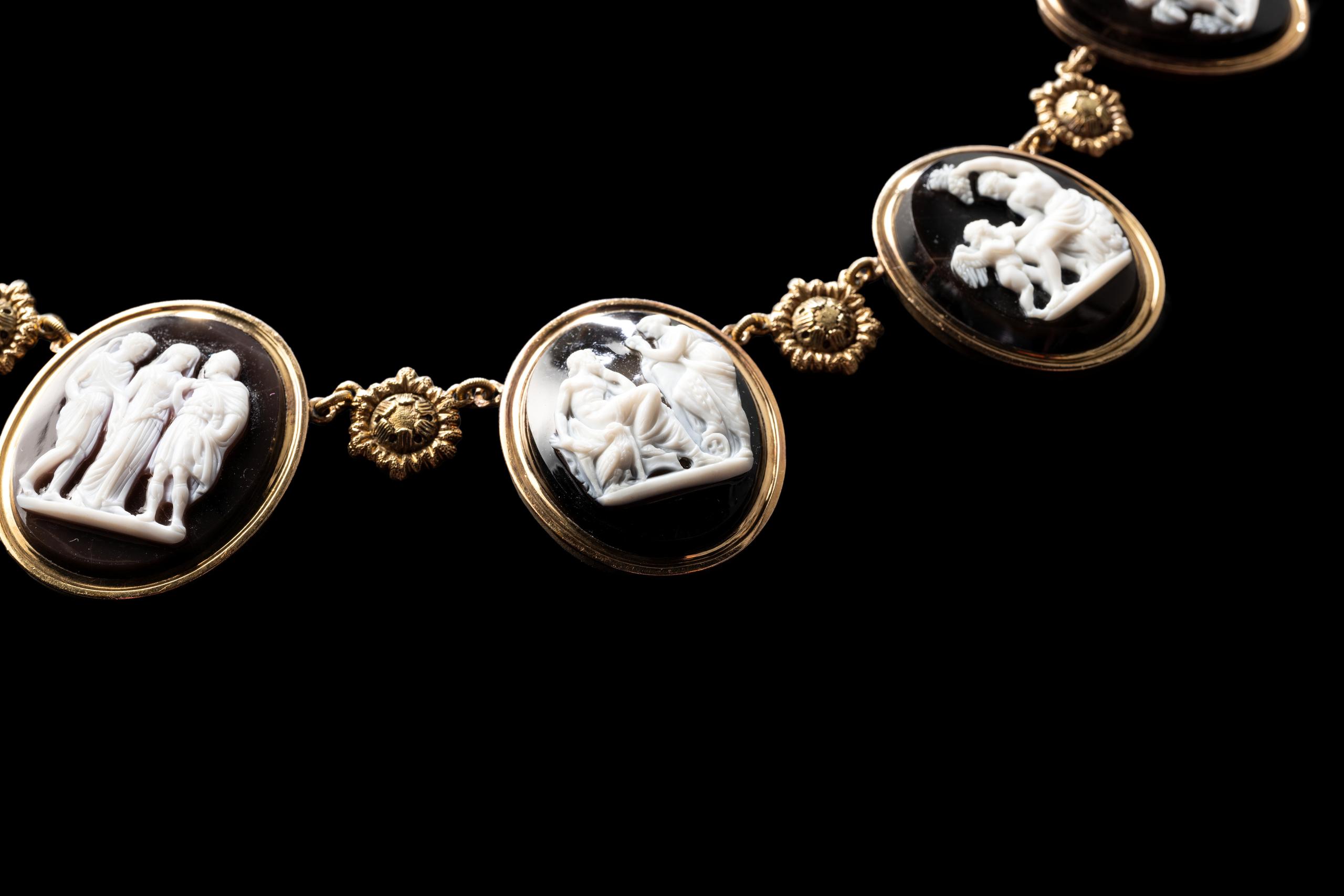 Powerhouse Collection - Onyx cameo demi-parure, c. 1820
