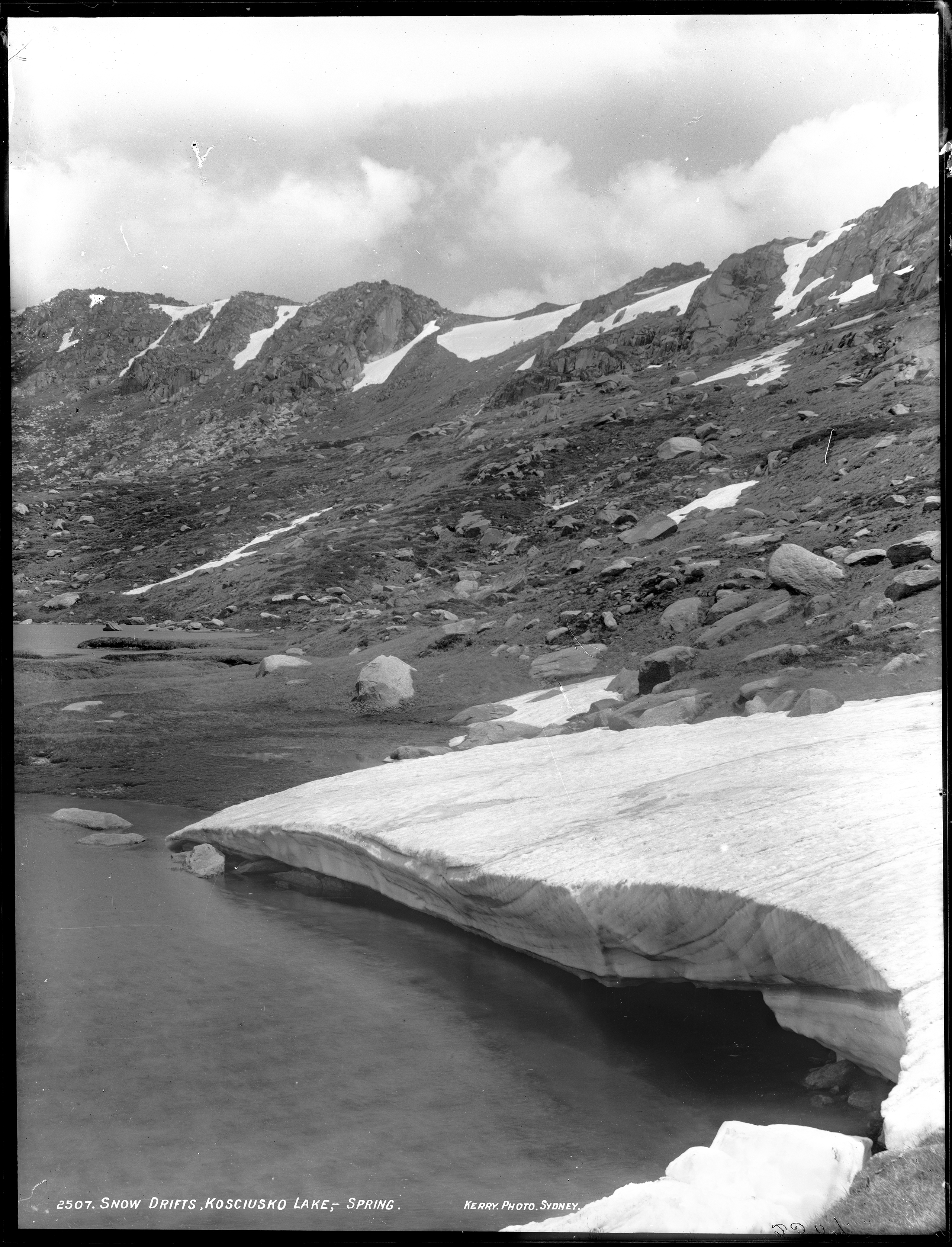'Snow Drifts, Kosciuszko Lake, Spring' by Kerry and Co