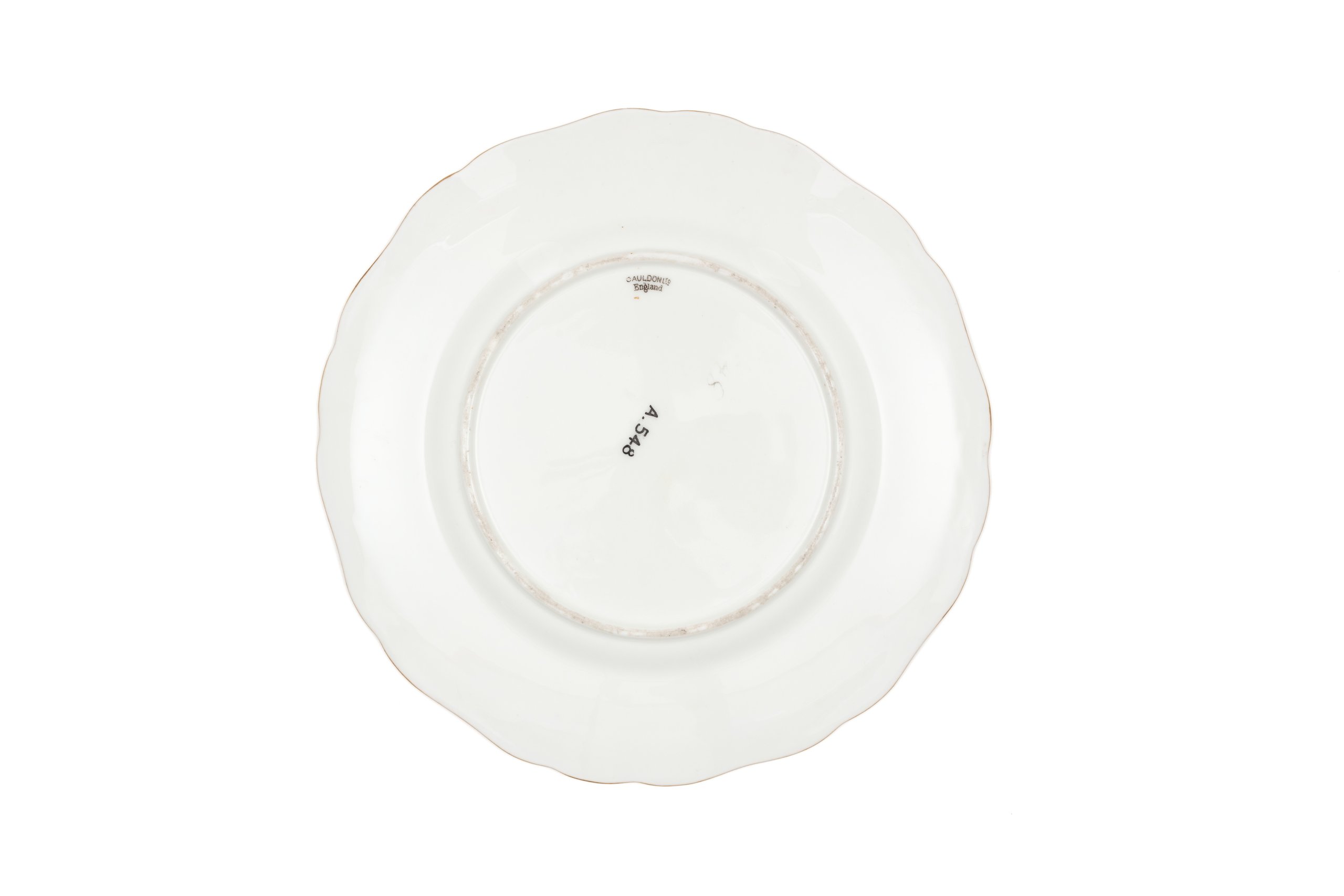 Bone china plate by Cauldon Limited