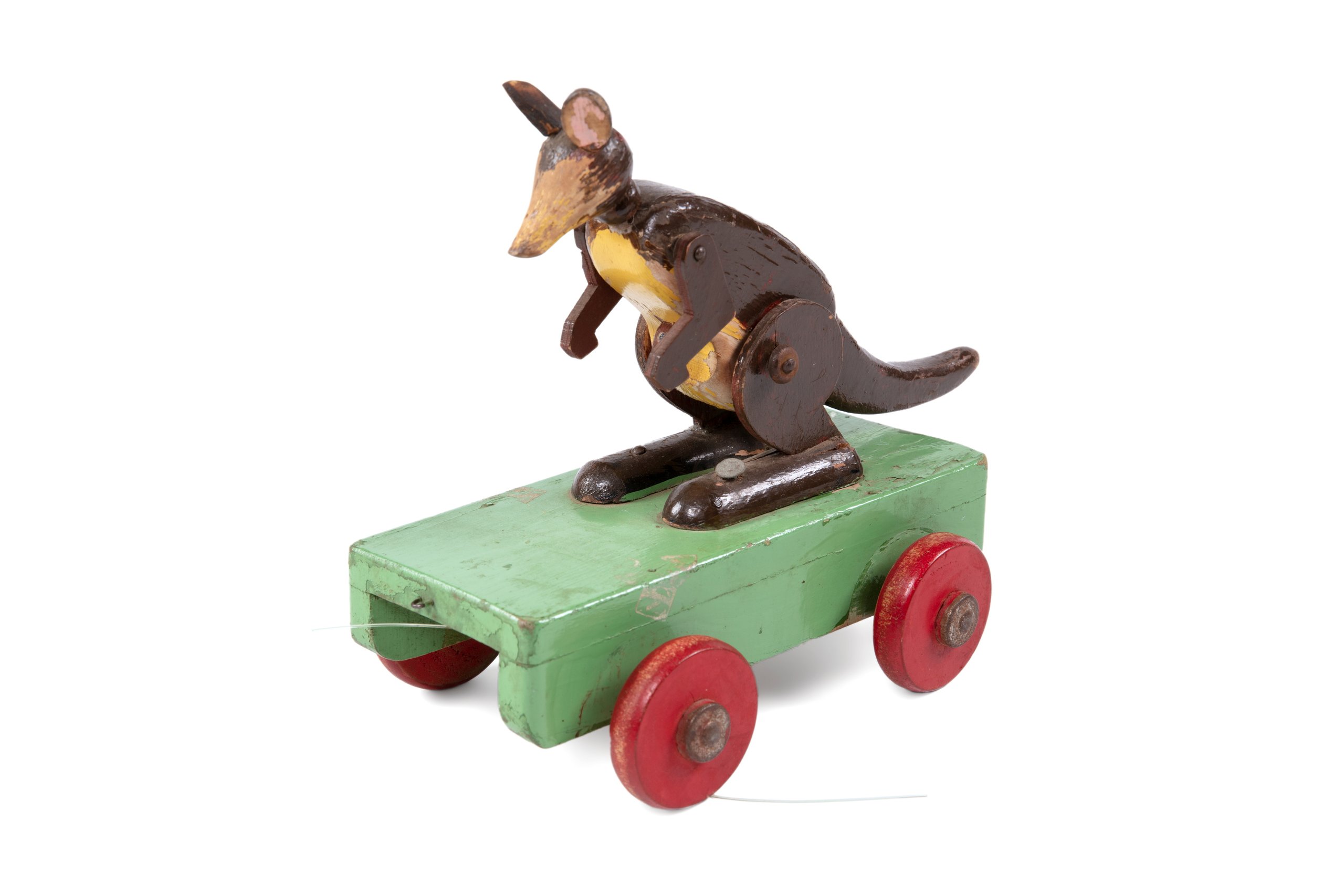 Pull-along toy kangaroo