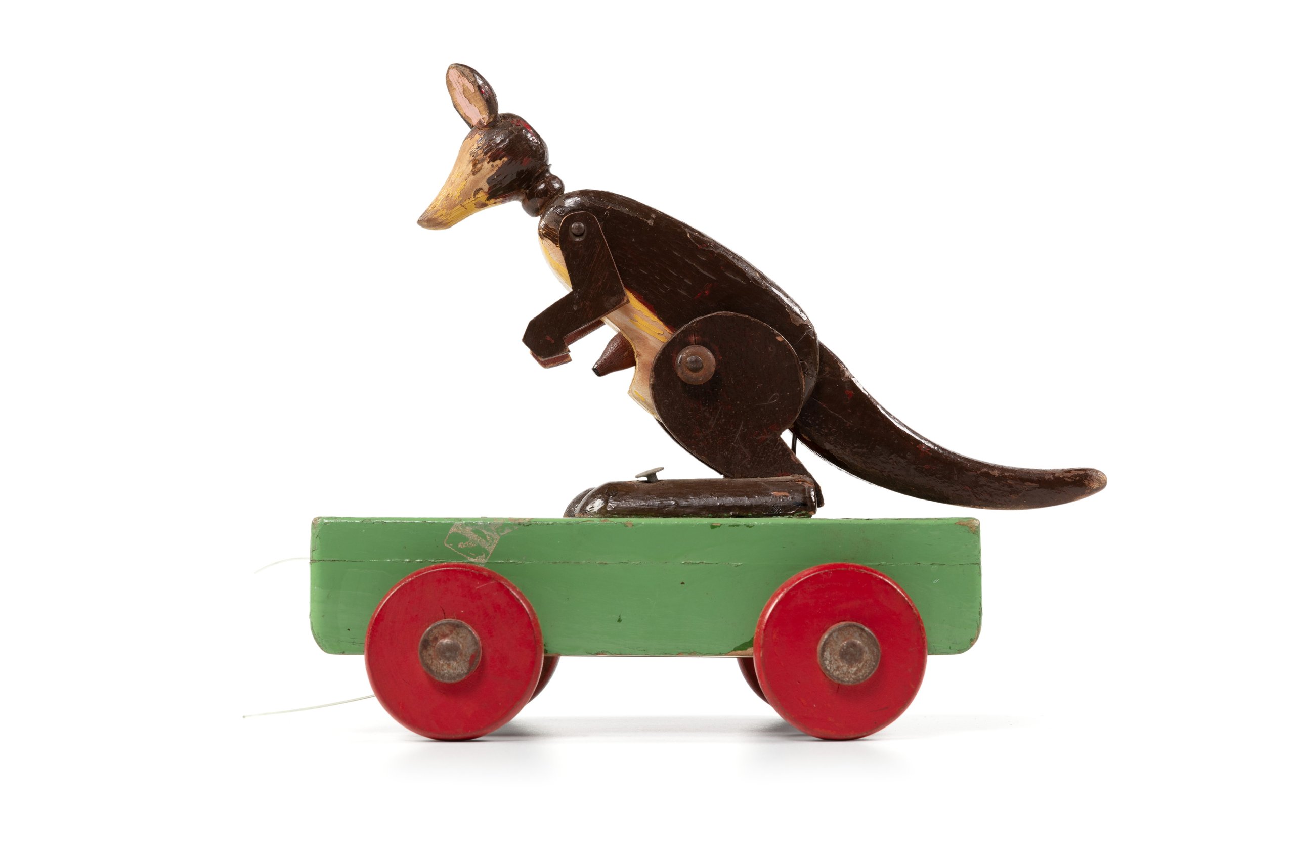 Pull-along toy kangaroo