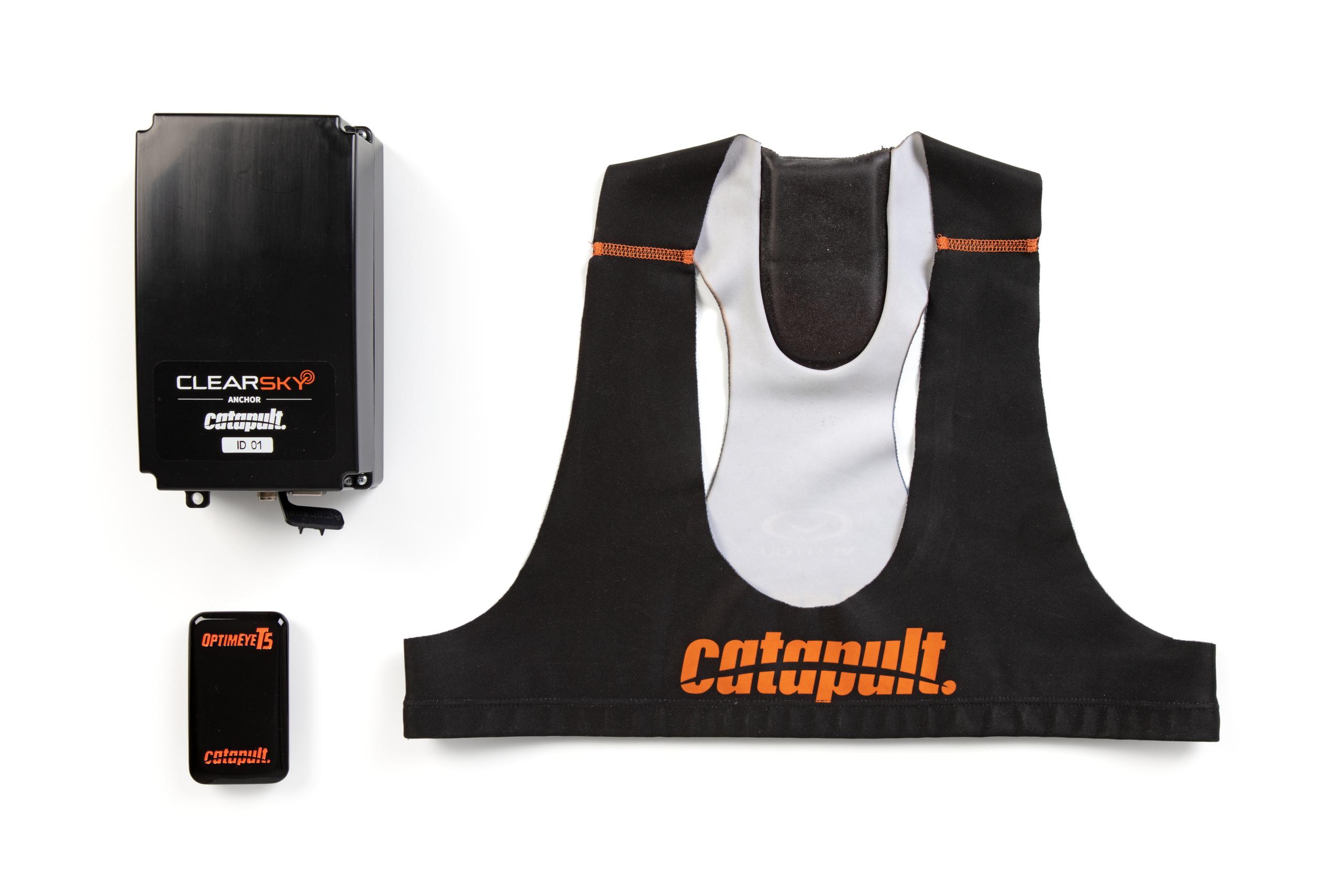 Powerhouse Collection ClearSky wearable wireless tracking device by Catapult Sports and CSIRO