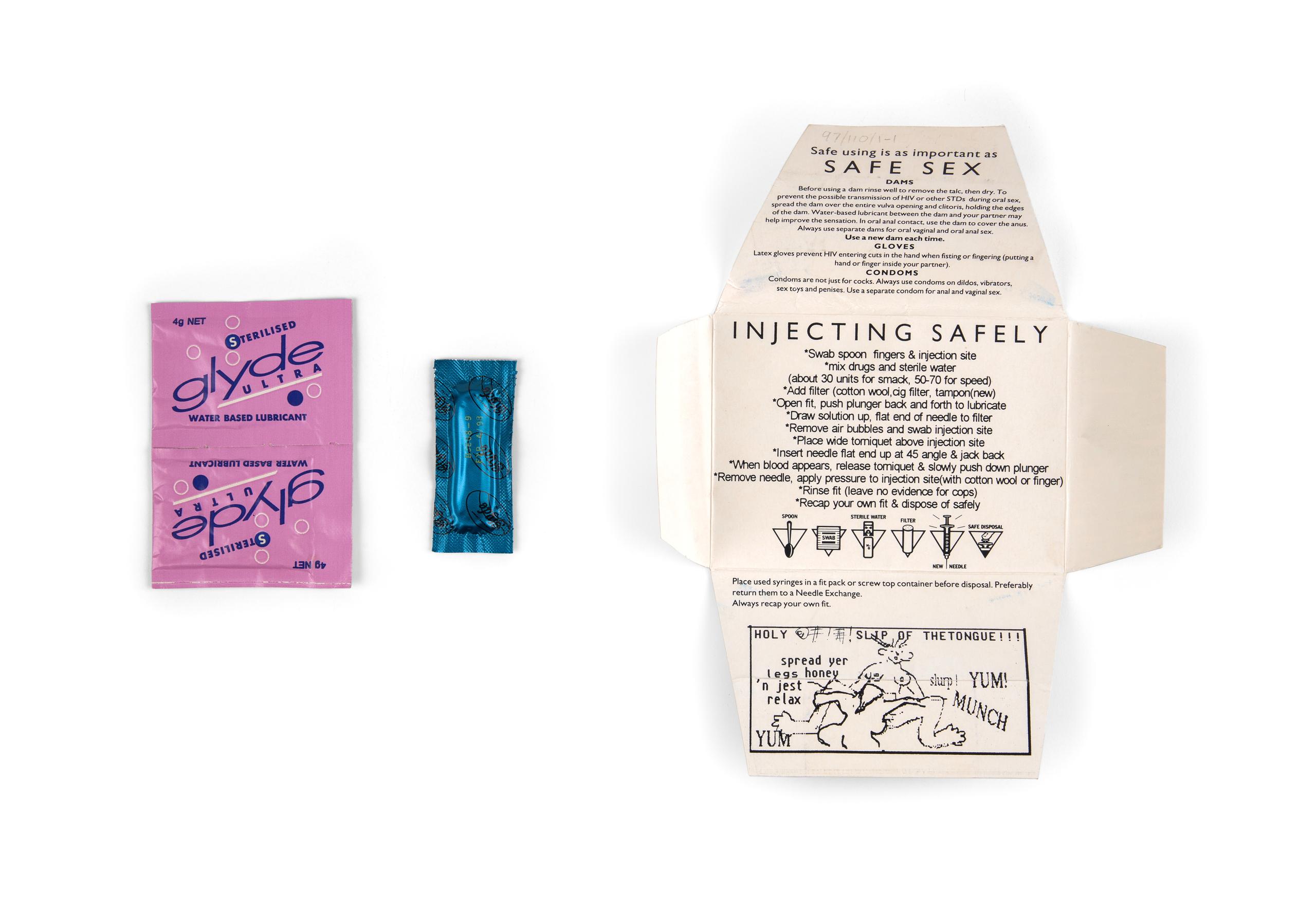 Powerhouse Collection - Safe sex kit, 1994 Powerhouse Collection - Safe sex kit, 1994