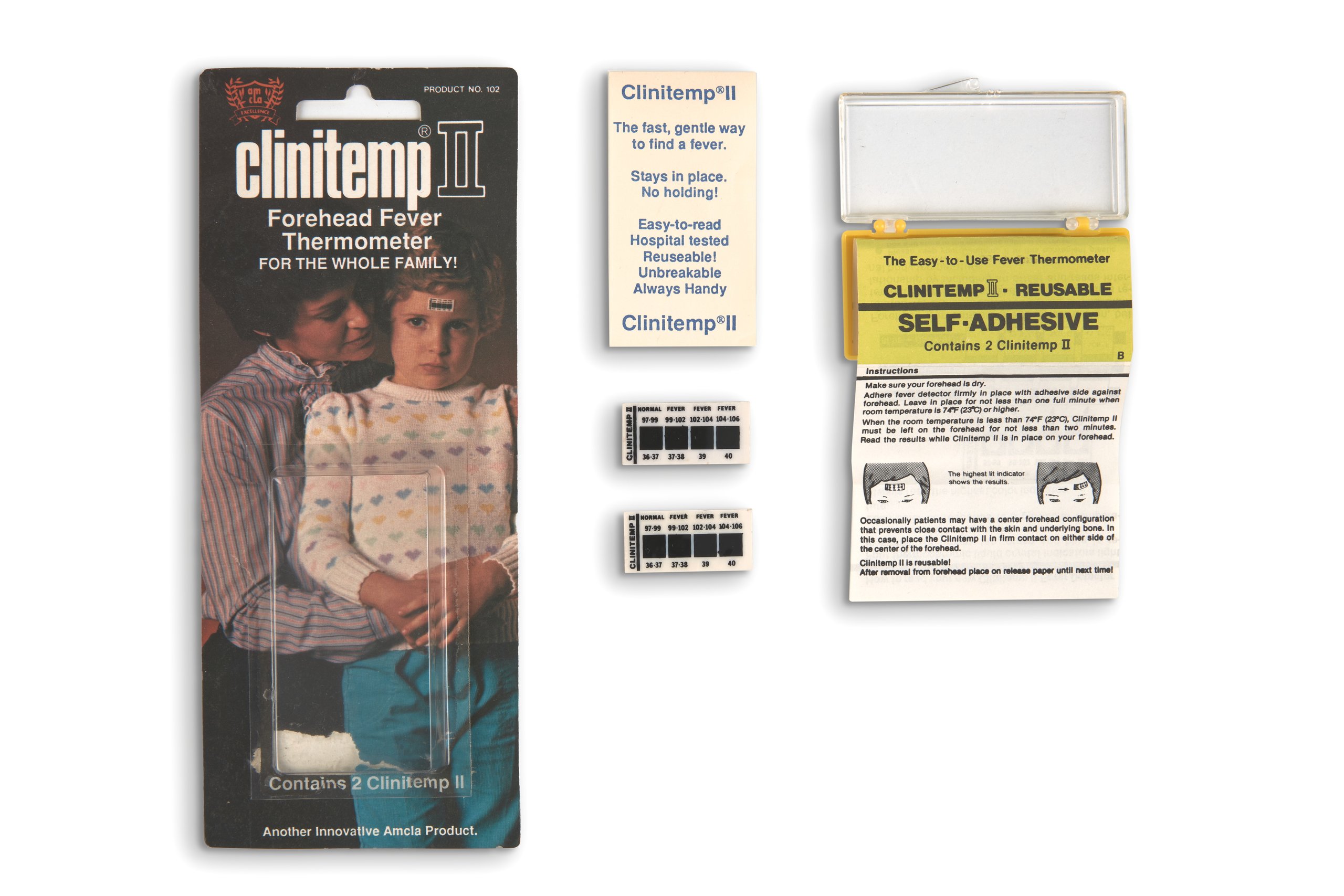 Clinitemp II thermometers with packaging