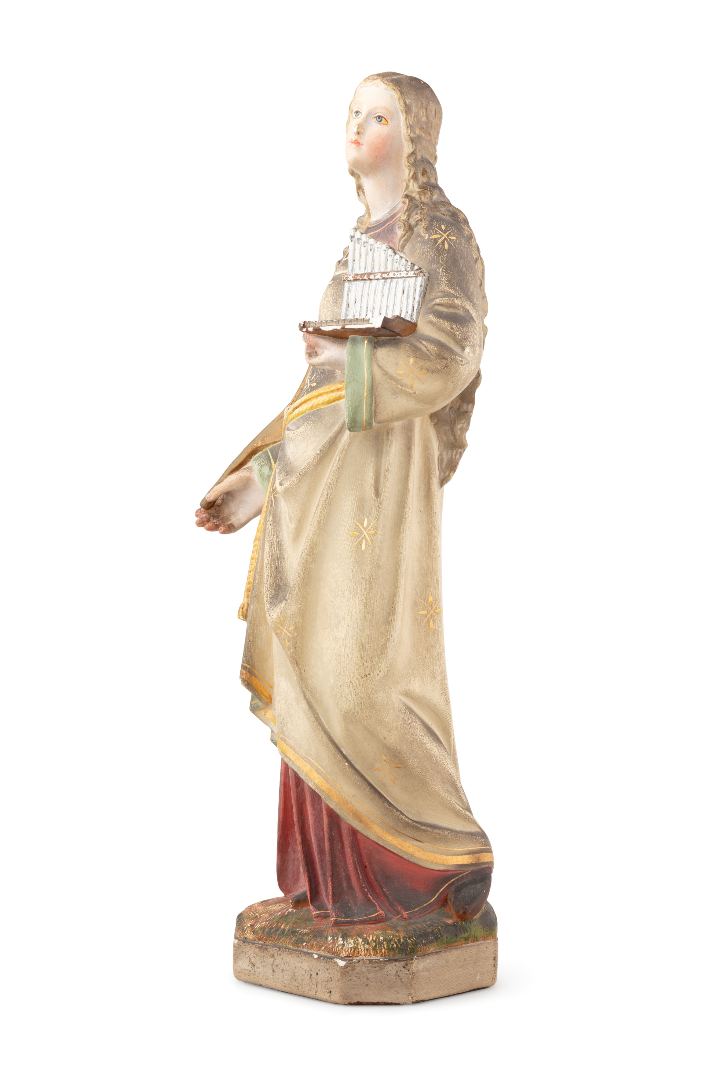 Religious statue of St Cecilia