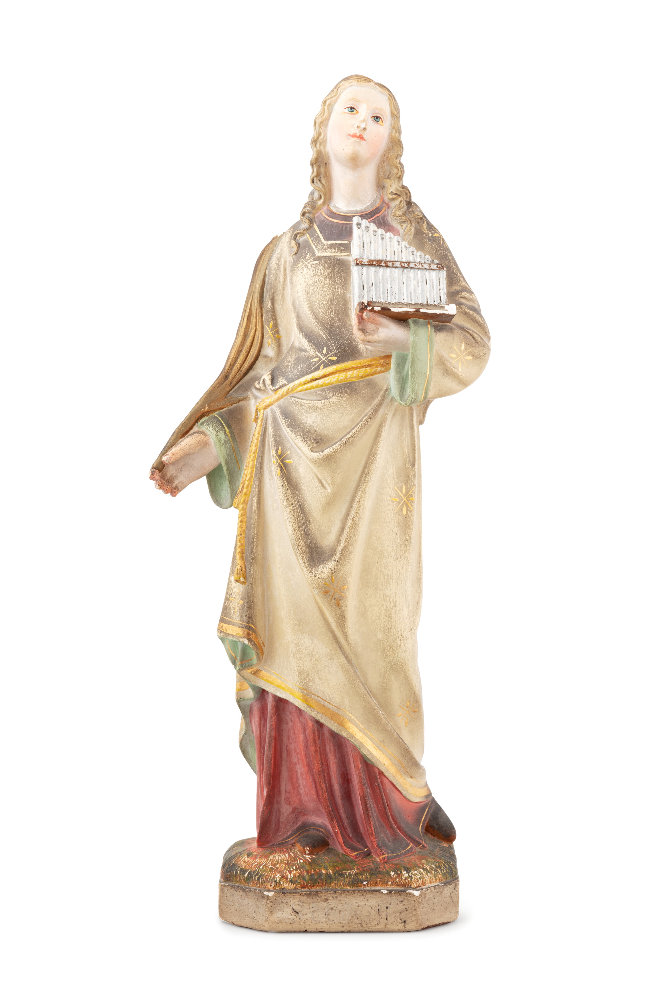 Religious statue of St Cecilia