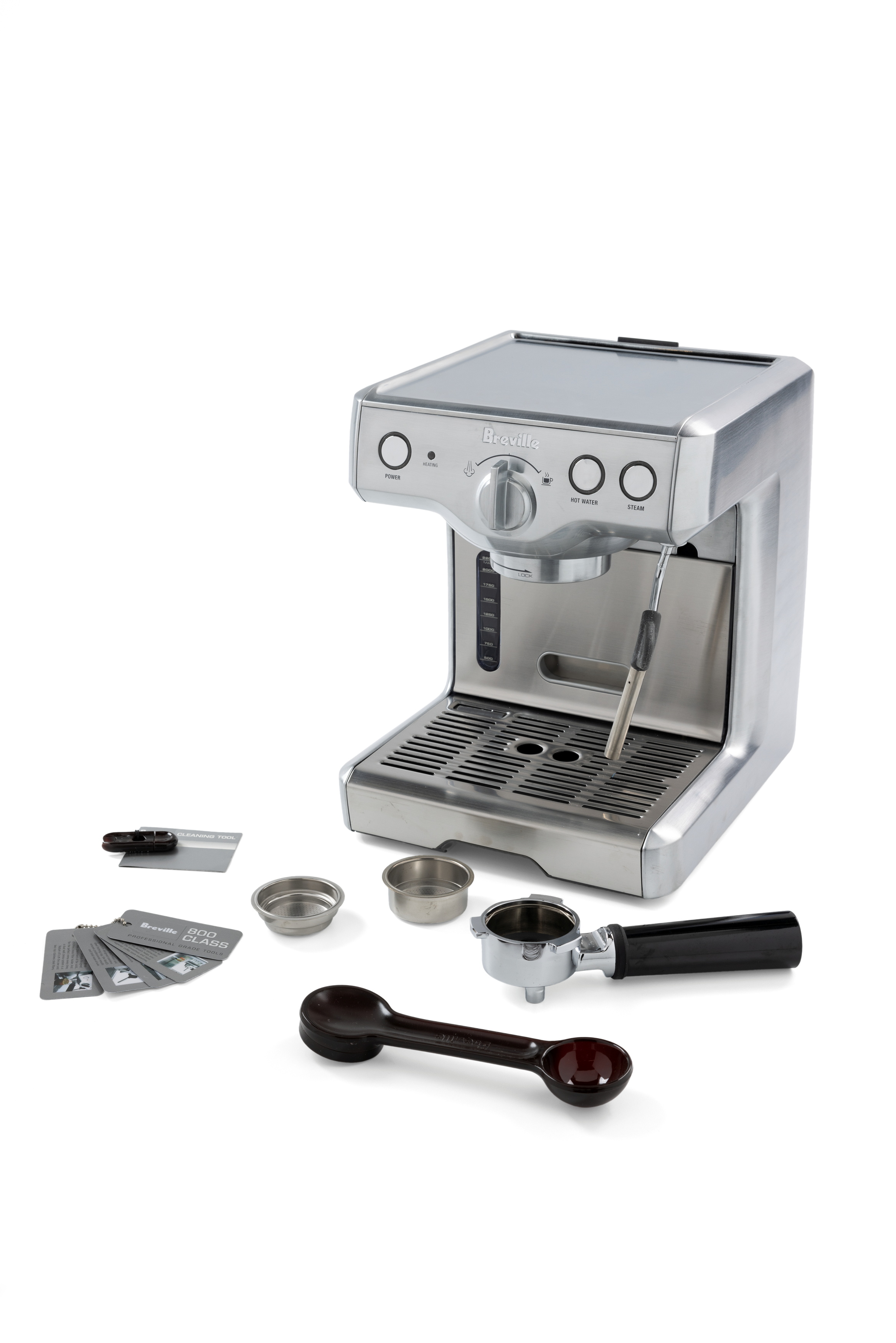 Breville 800 Class Espresso Machine and accessories