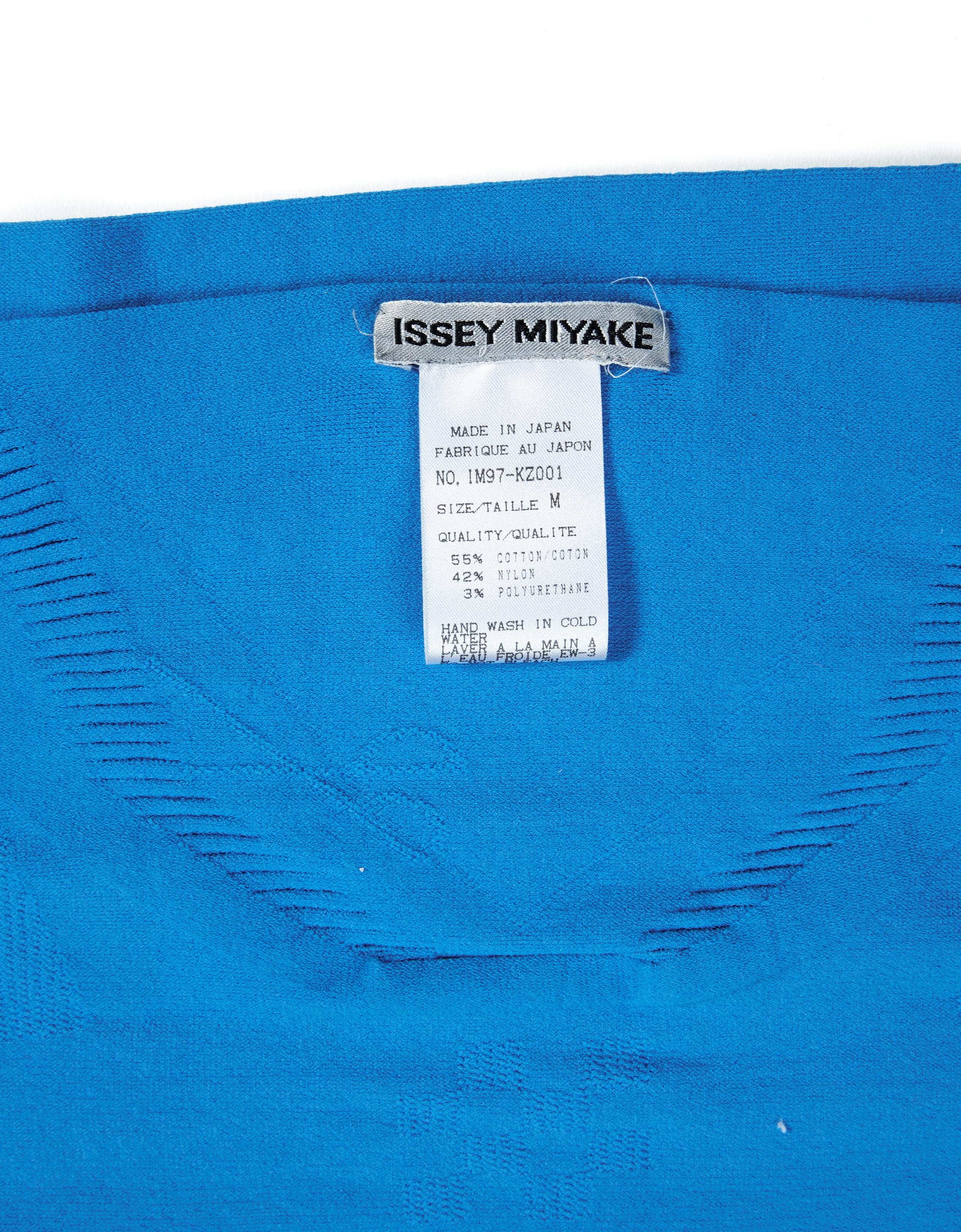 90s Archive Cotton Label Issey Miyake Basic Blue Sky Shirt