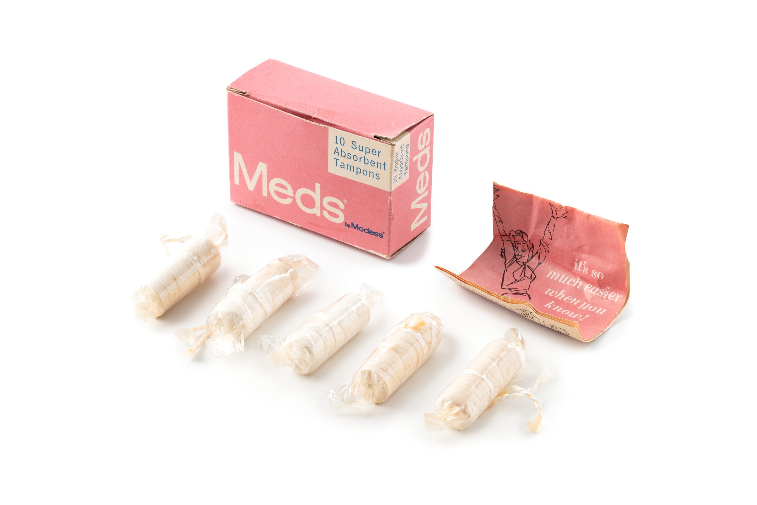 Packet of 'Meds' tampons