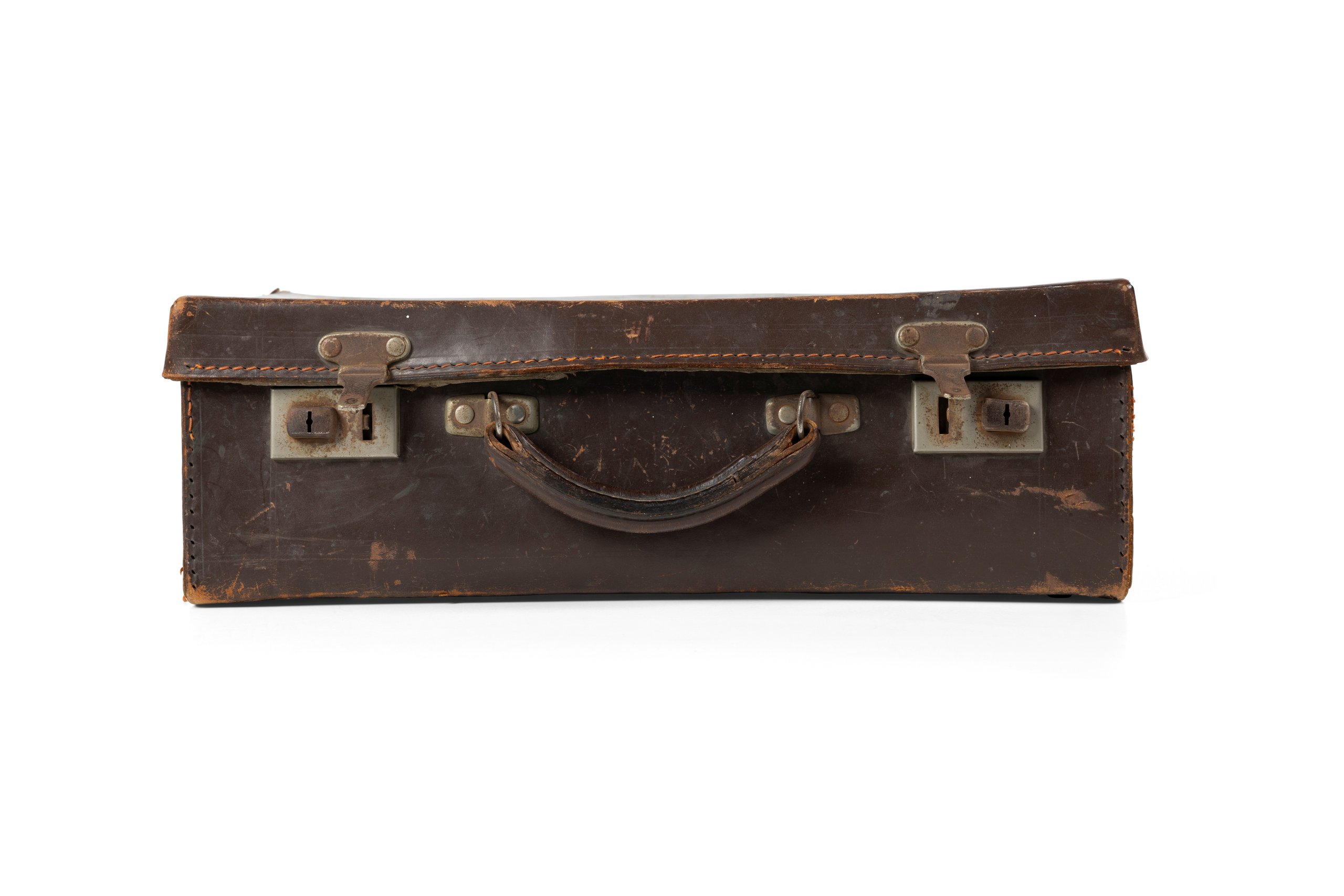 Suitcase used by Ron Cazey