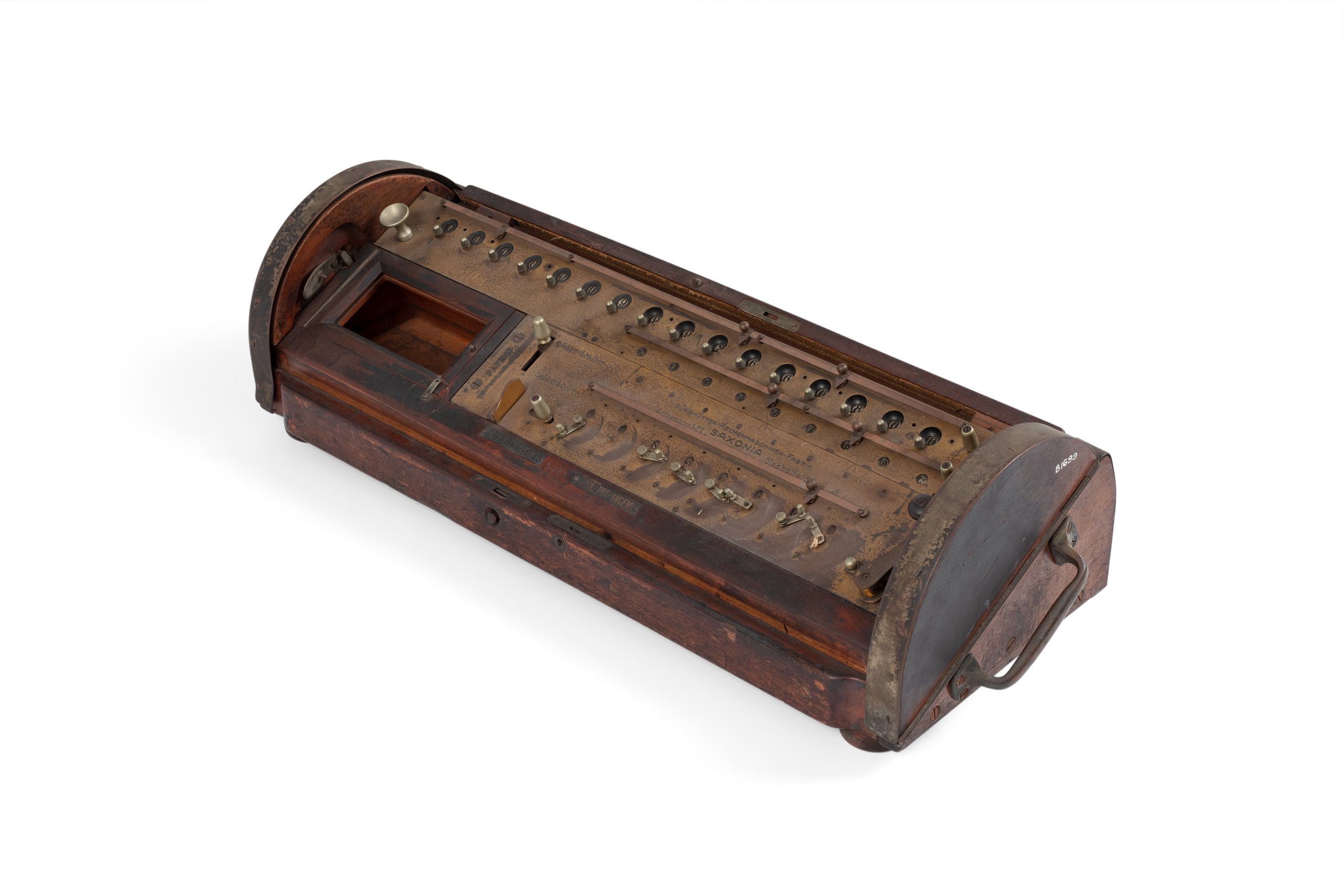 Mechanical calculator made by Schumann & Co