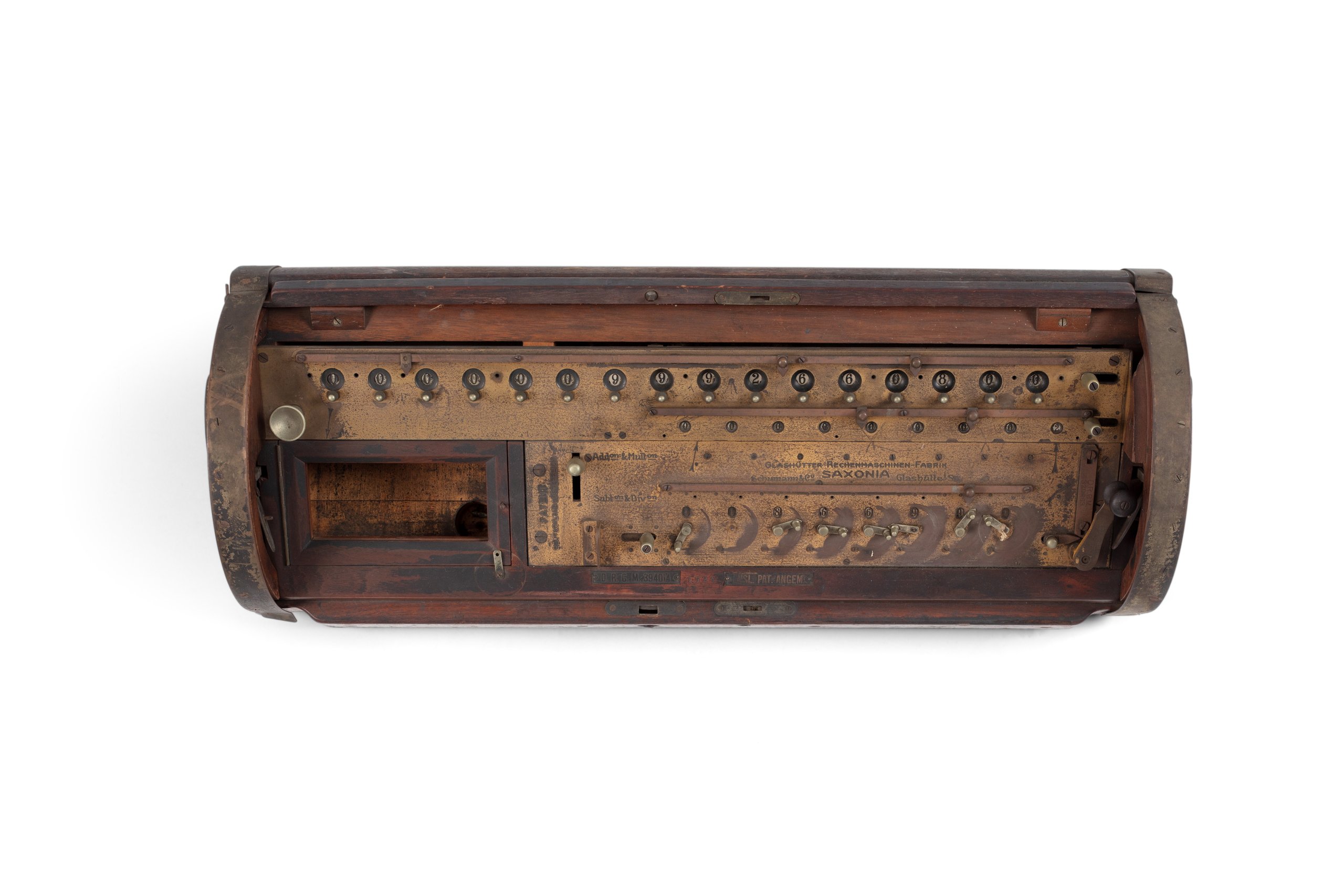 Mechanical calculator made by Schumann & Co